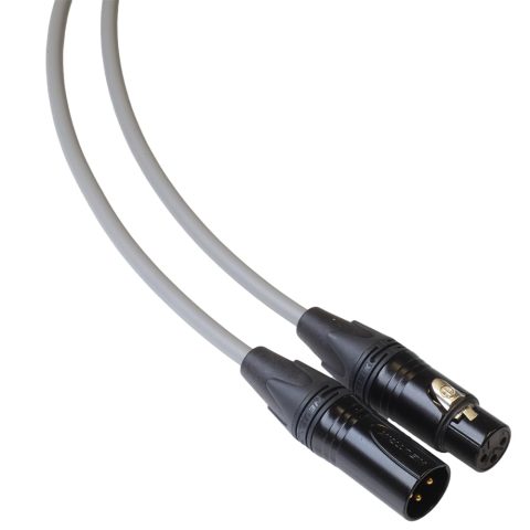 BJC Star Quad XLR Cable, Canare L-4E6S with Neutrik BXX-Series XLRs (Single Cable, Grey, 25 Foot)