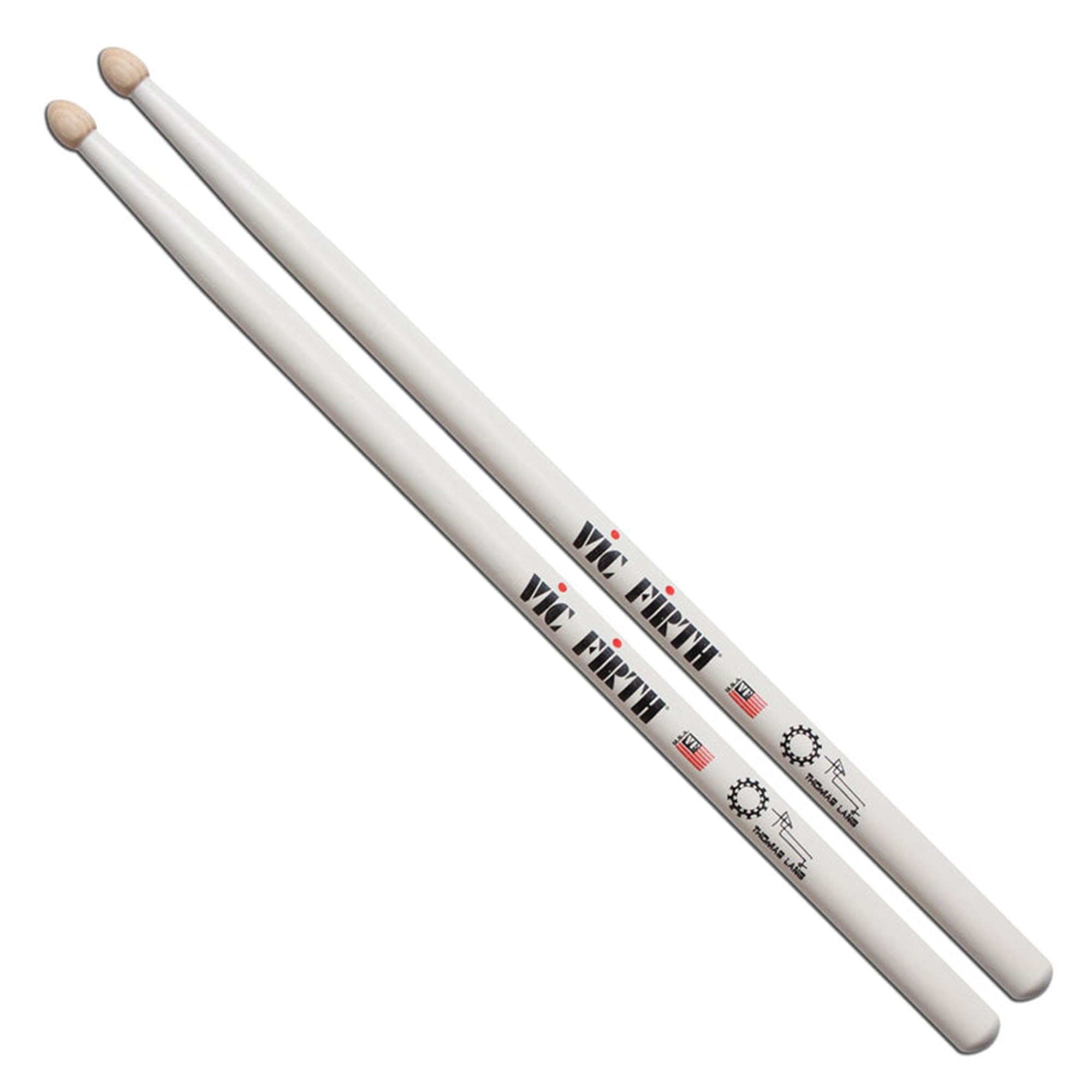 Vic Firth Signature Series Thomas Lang Drumsticks – 12‑Pack Bundle with Austin Bazaar Polishing Cloth