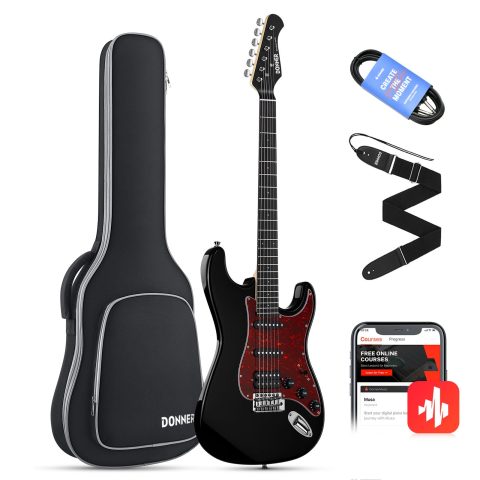 Donner DST‑200 Electric Guitar for Beginner‑Intermediates w/HSS Coil Split