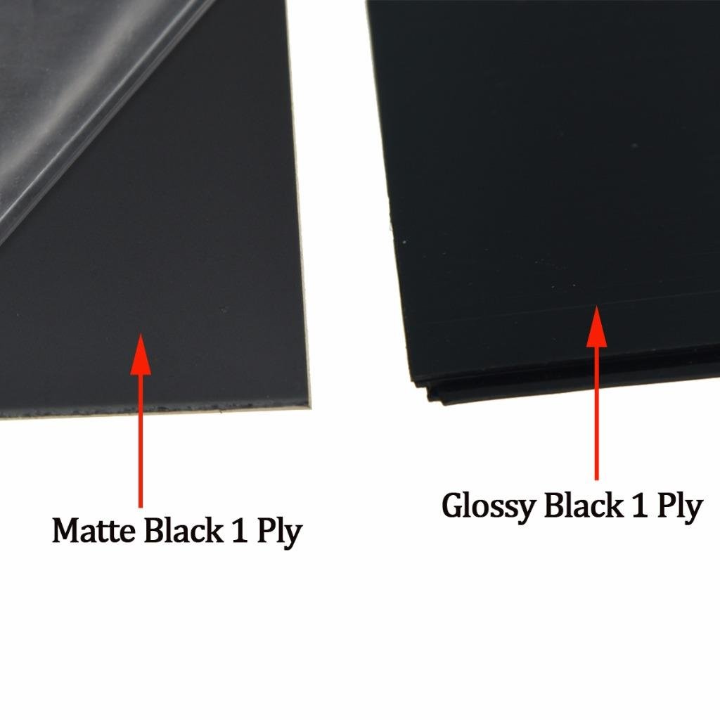Dopro Uncut 11″x17″ DIY Blank Guitar Bass Pickguard Material Sheet Scratch Plate Material Sheet 29x43cm Matte Black 1 Ply (Cut Your Own Pickguard)