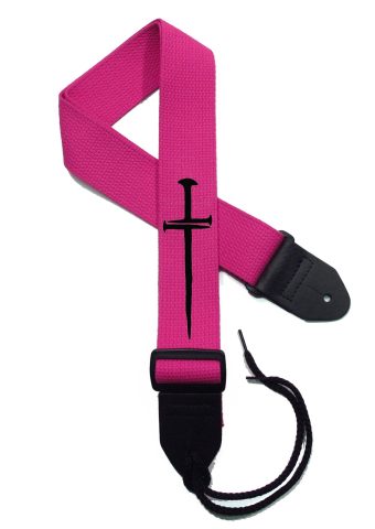 Legacystraps Christian Guitar Strap 2 Inch Wide Cotton Strap with Carpenters Cross Design