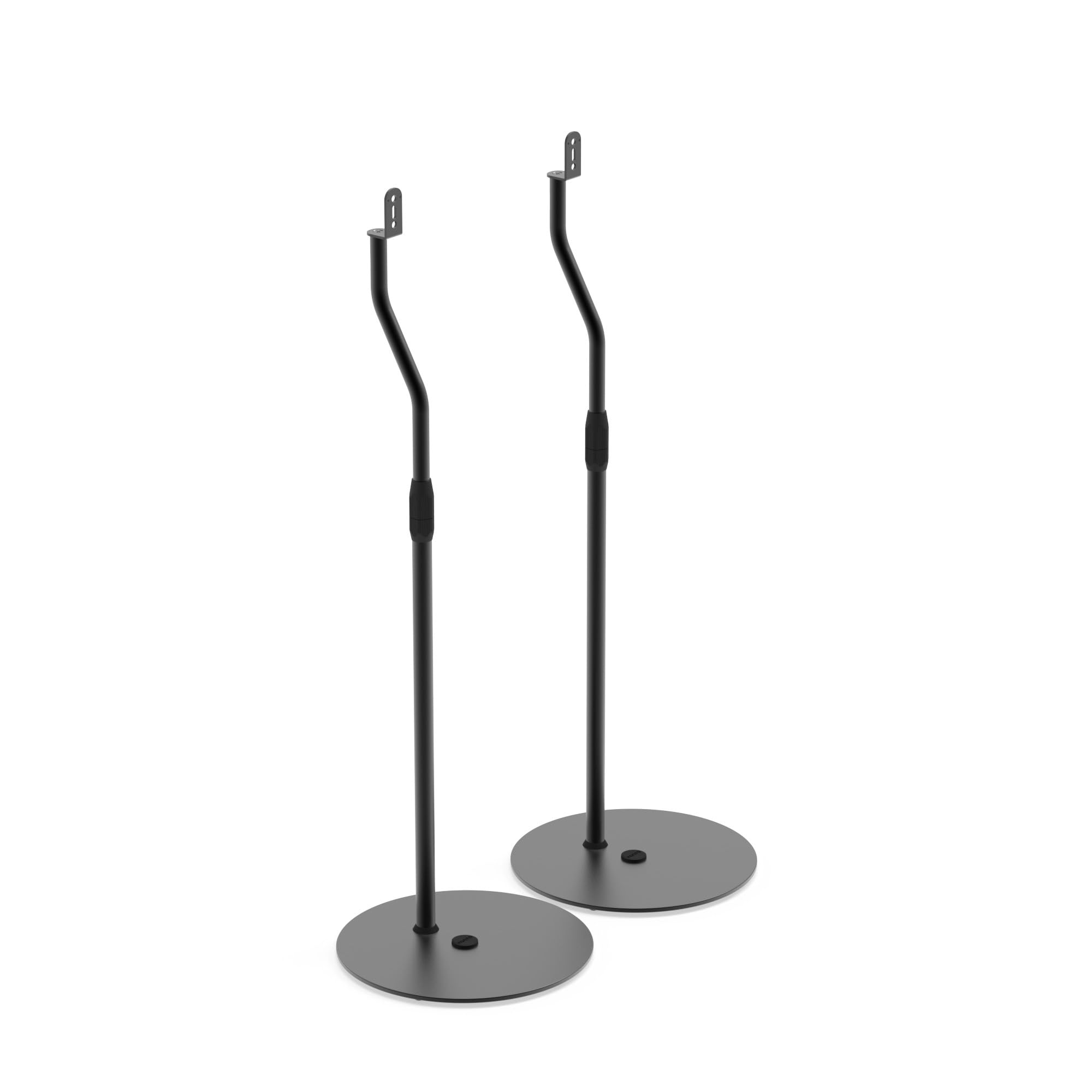 Kanto SLH Universal Height Adjustable Speaker Stands for Satellites up to 9 lbs (4 kg) | Pair | Black