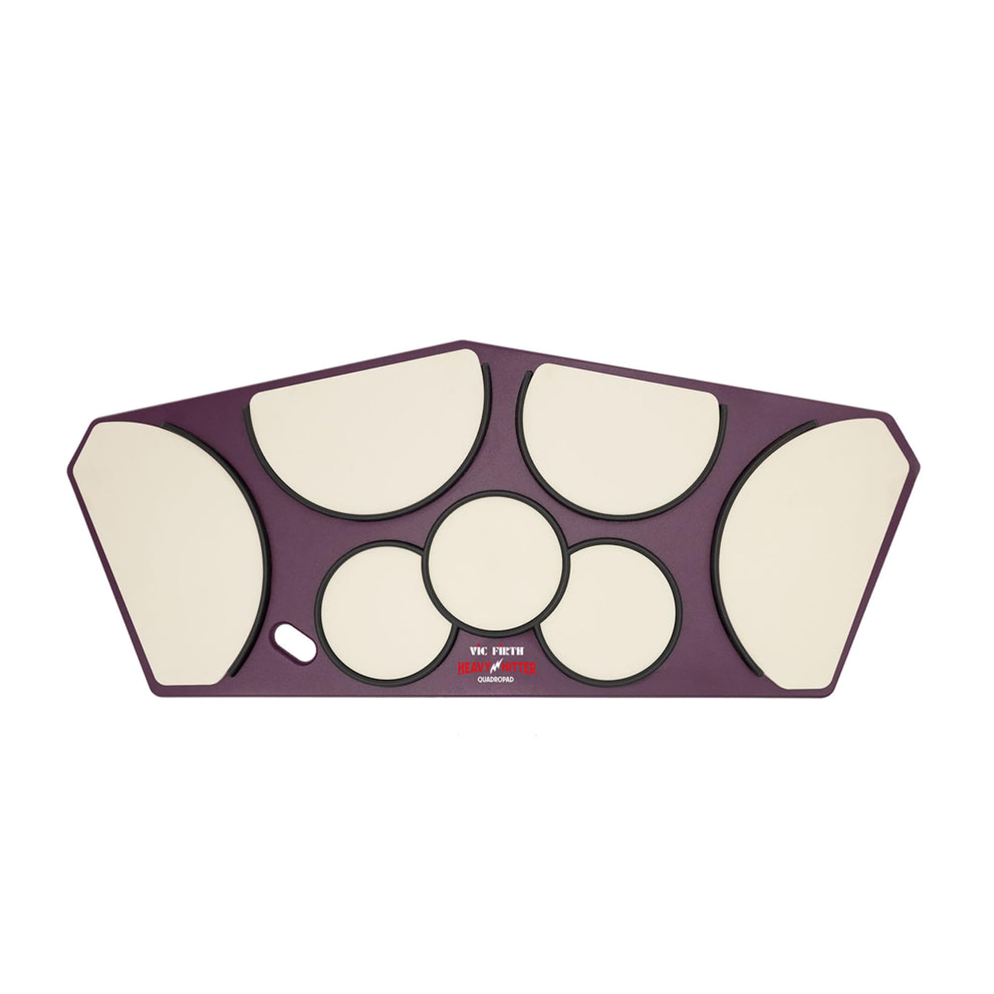 Vic Firth HHPQSR Heavy Hitter Quadropad Practice Pad with Rims – Small