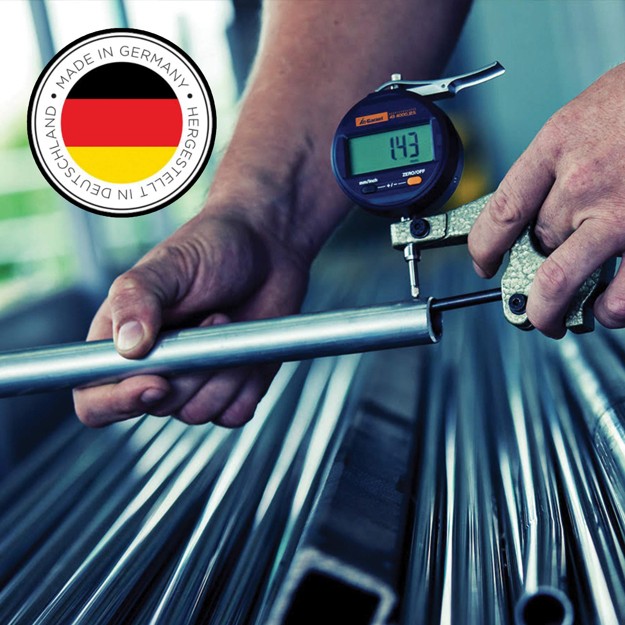 K&M – König & Meyer 21110.500.02 – Classic Two-Piece Telescopic Boom Arm – Smooth, Silent and Scratch Free Position Changes – Professional Grade for all Musicians – German Made – Chrome