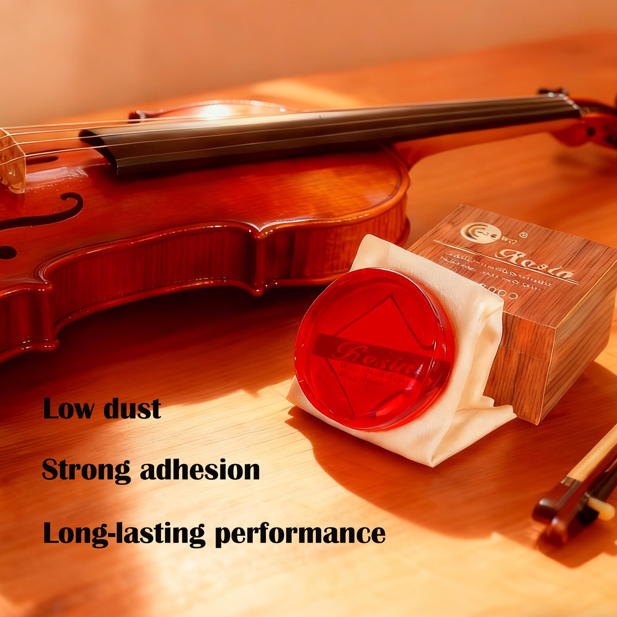 1-Pack Violin Rosin,Round Natural Rosin for Violin,Viola,Cello