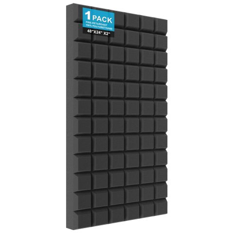 JBER 1 Pack Acoustic Foam Panels, 9 Blocks Studio Foam Sound Insulation