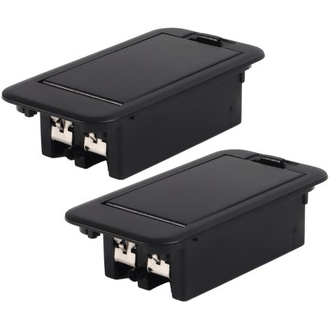 AEDIKO 2pcs 9V Battery Cover Battery Box Case Compartment for Active Guitar Bass