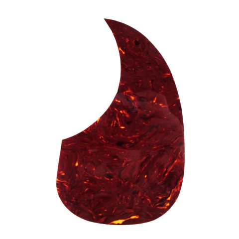 HZCOMND Teardrop Self Adhesive Acoustic Guitar Pickguard Anti-Scratch Plate Replacement Parts for Acoustic Guitar (Dark Tortoise/Black)