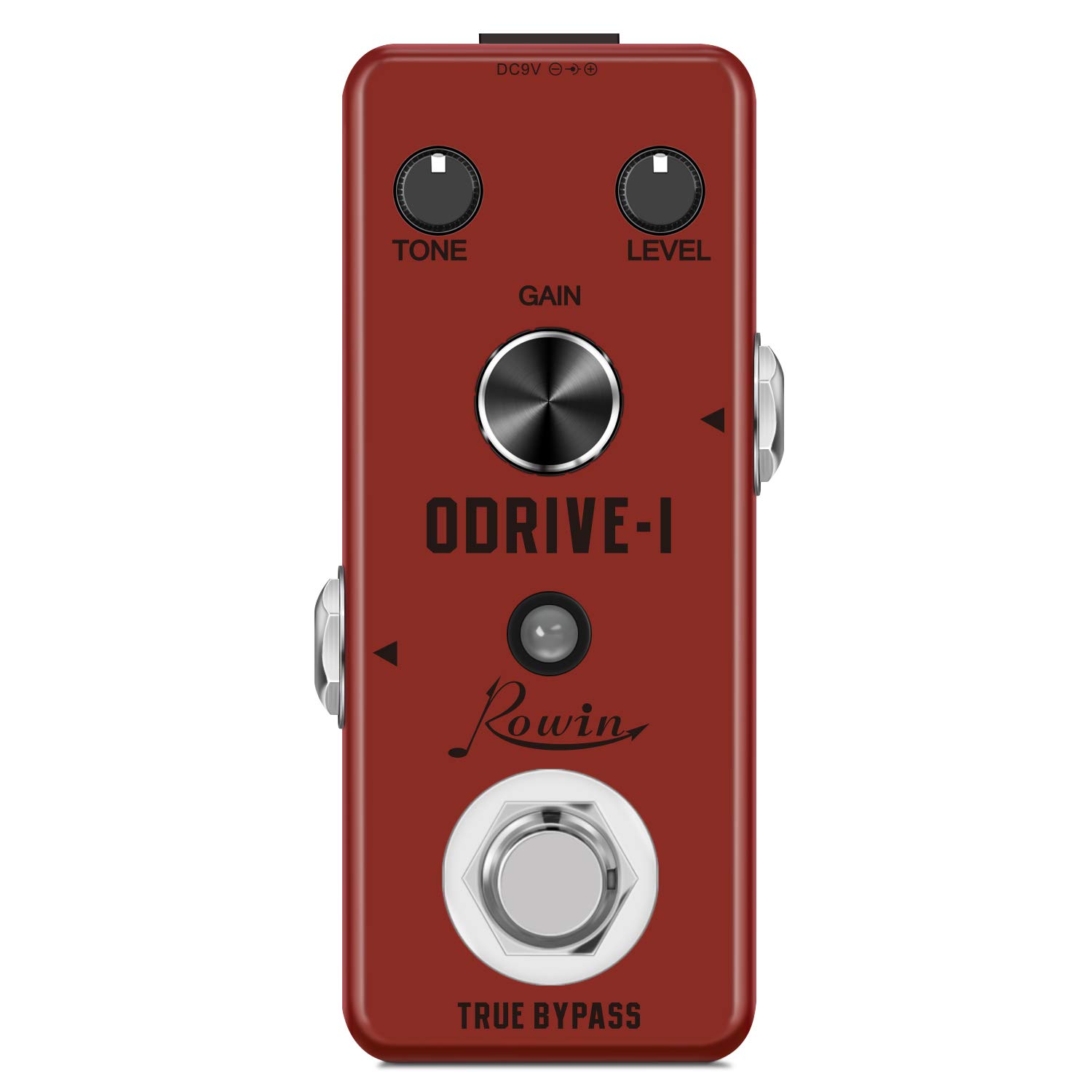 Rowin Overdrive Guitar Effect Pedal Mini Analog Pedal Classic Blues True Bypass DC 9V Red LEF-302A