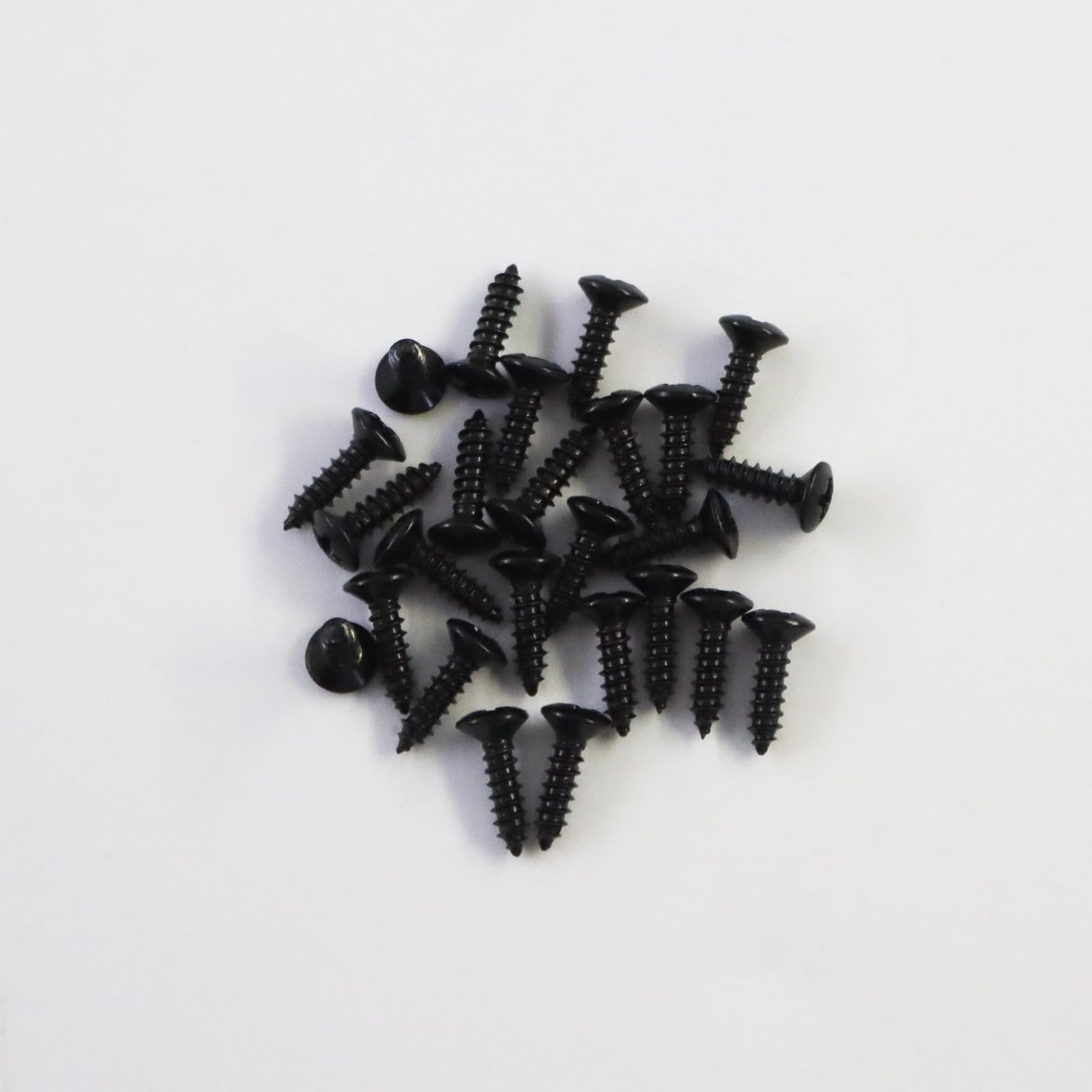Phrilam #4 x 1/2″ Pickguard Screws for Electric Guitar & Bass, Black 25PCS