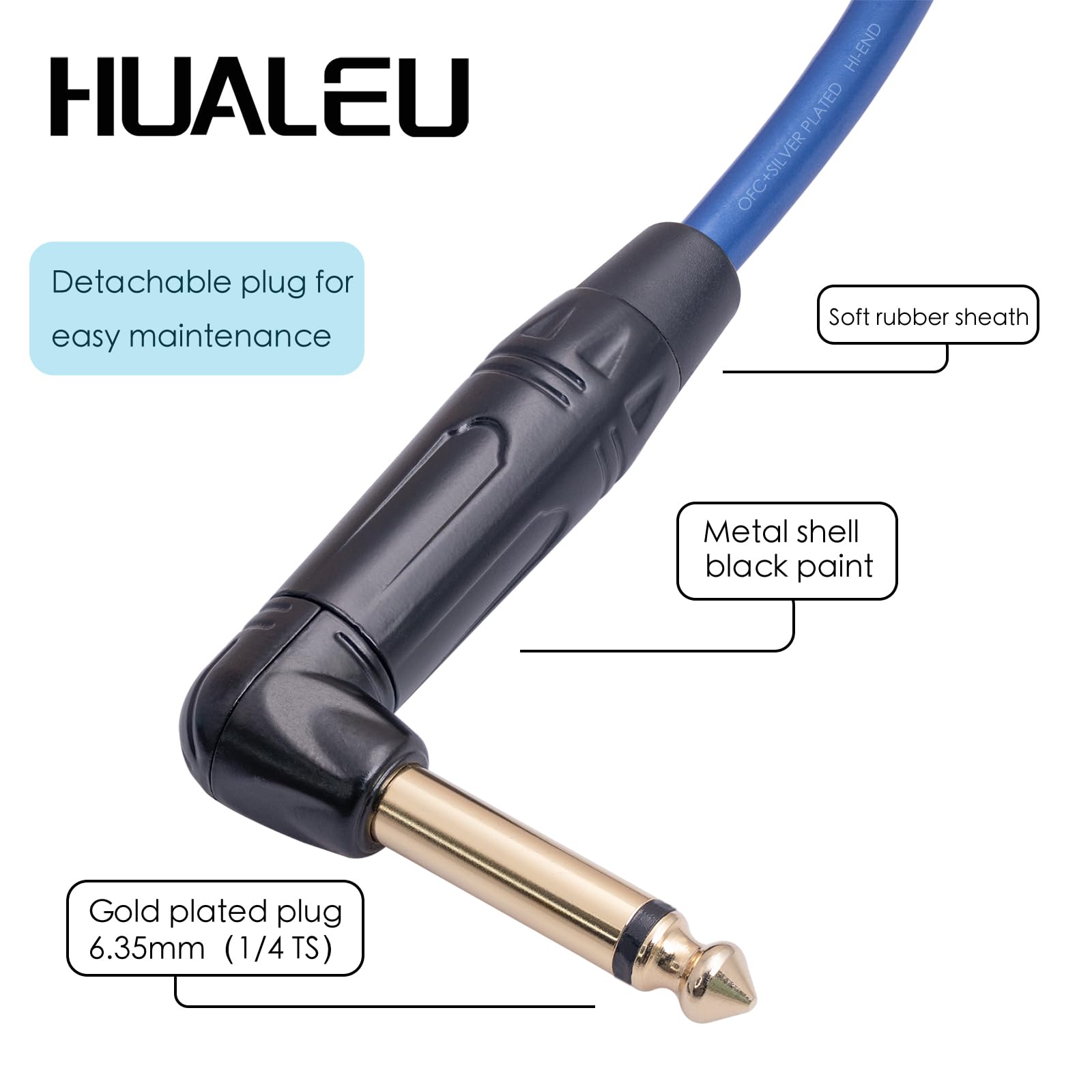 HUALEU XLR Female to 3.5mm Microphone Balanced Cable, XLR Female to 1/8 inch Mic Cord for Mixers, Microphones, Digital SLR Cameras, Computer Sound Cards 3.3FT