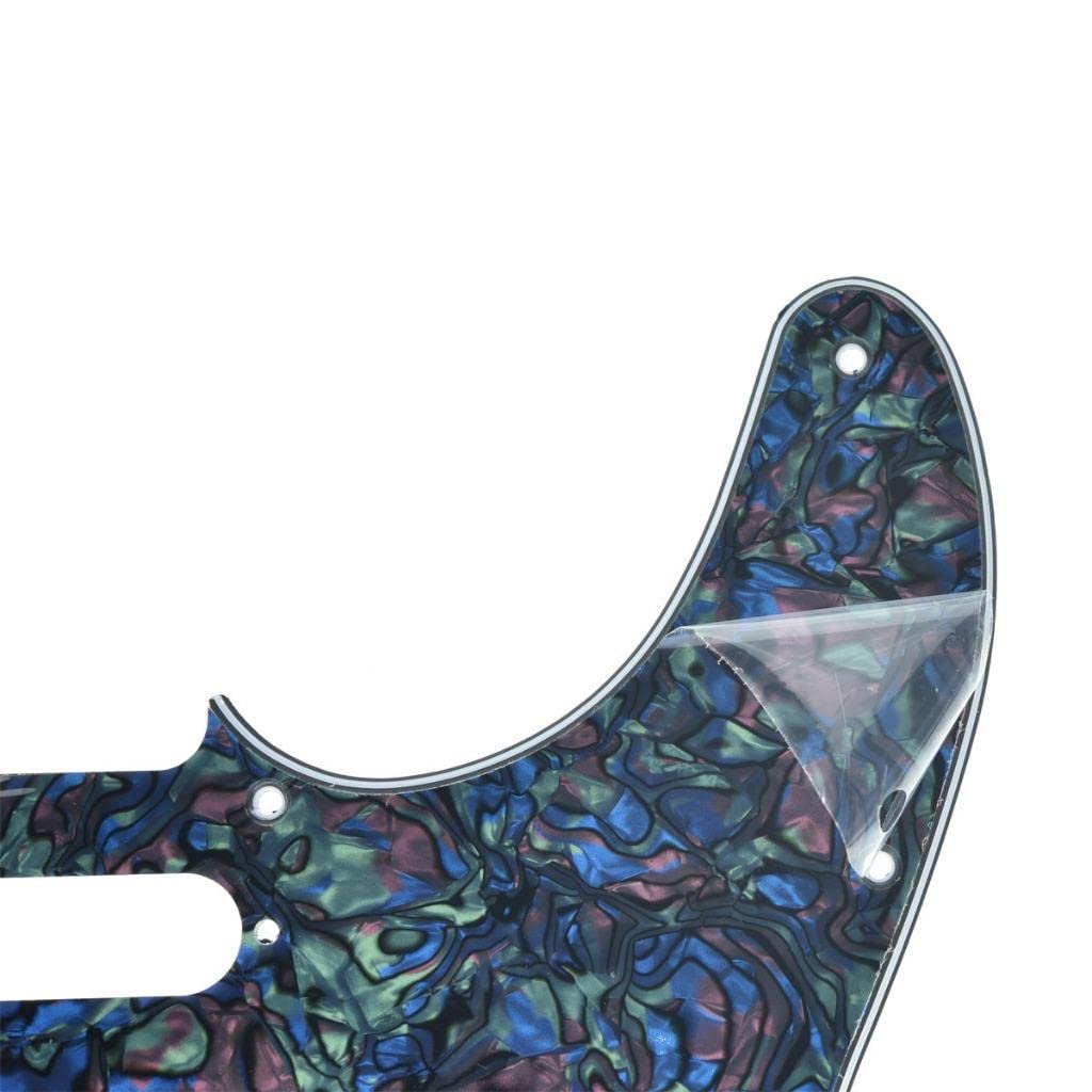 Dopro 8 Hole Tele Style Guitar Pickguard TL Pick Guard with Pickup Mounting Screw Holes for Tele/Telecaster Abalone Pearl
