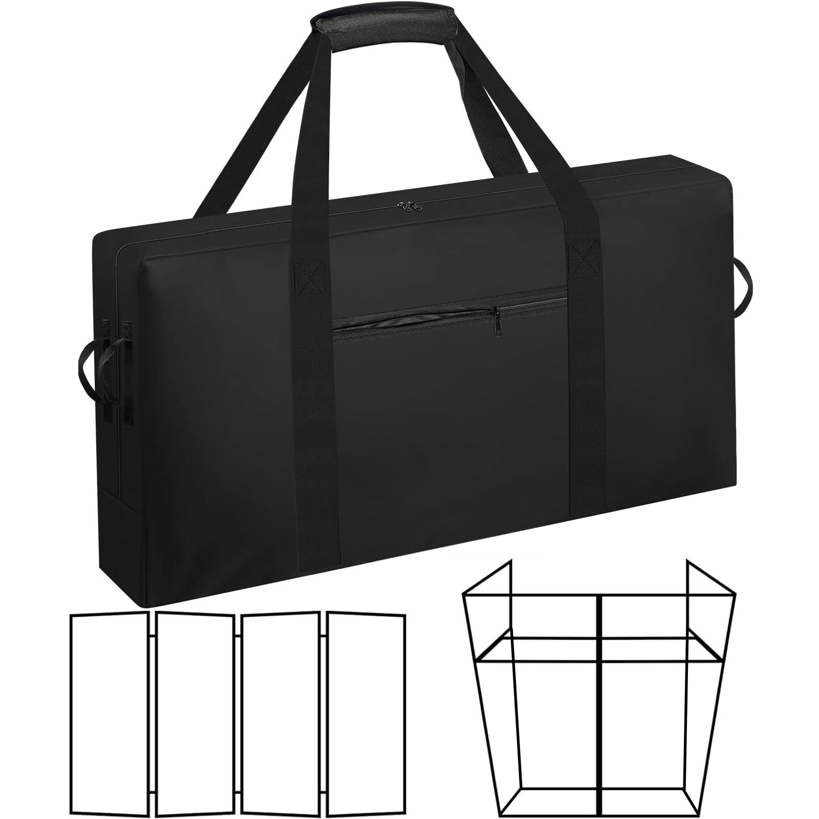 Heavy Duty Water-Resistant DJ Facade Booth Carrying Bag 48″Lx 5.5″W x23.6″H