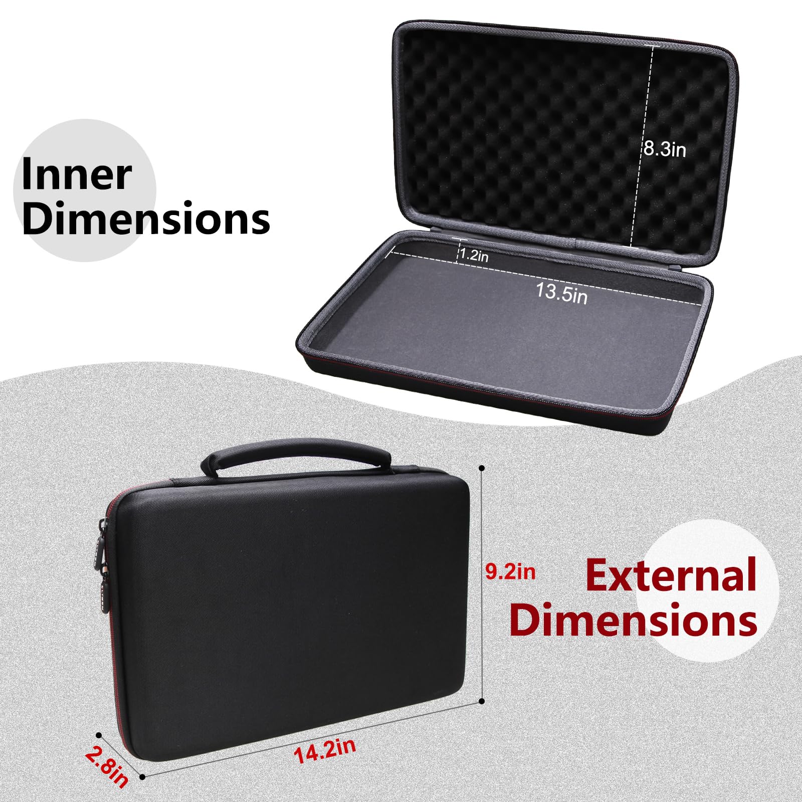 L LTGEM DJ Mixer Case, Black