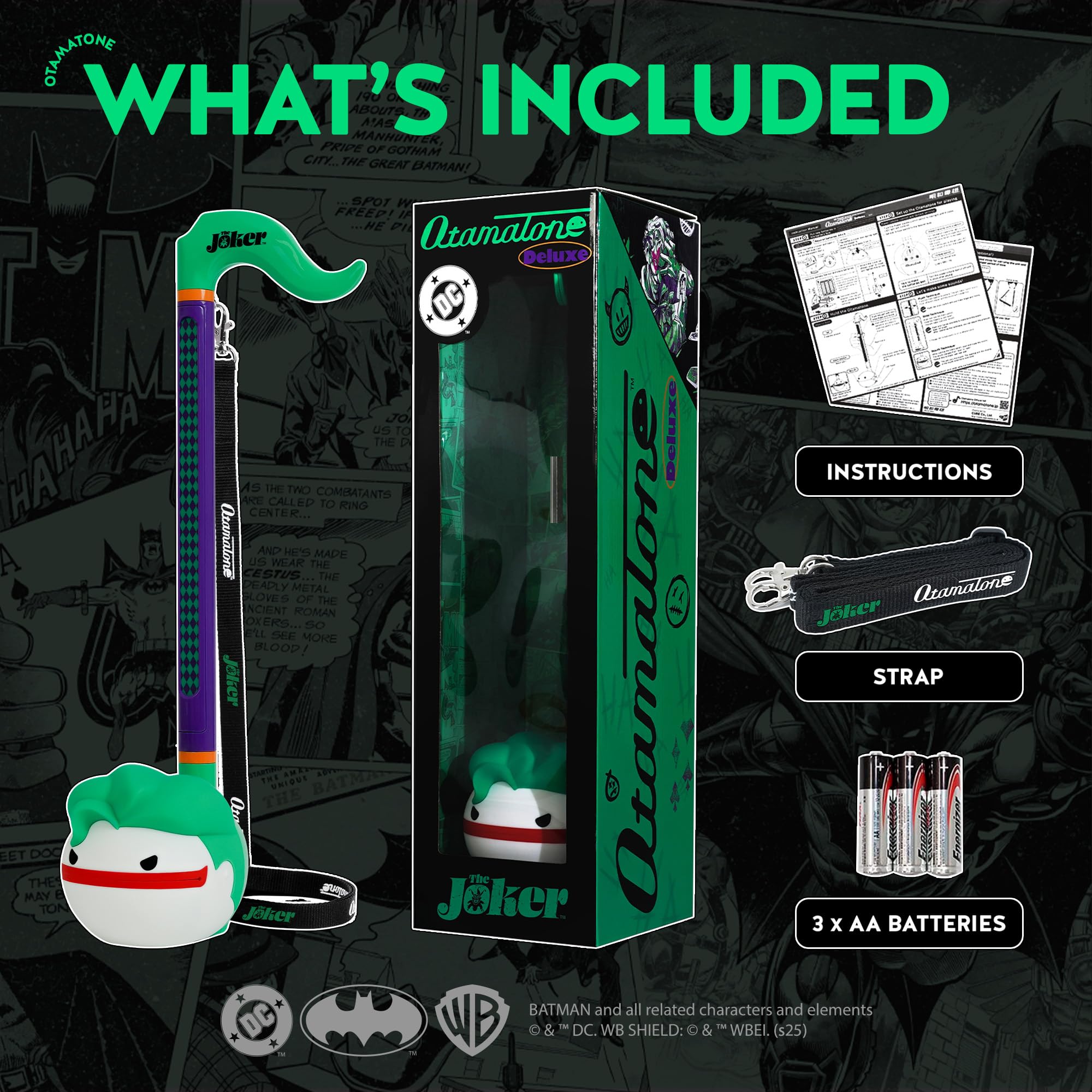 Otamatone Deluxe DC Comics Japanese Synthesizer Musical Instrument – Joker