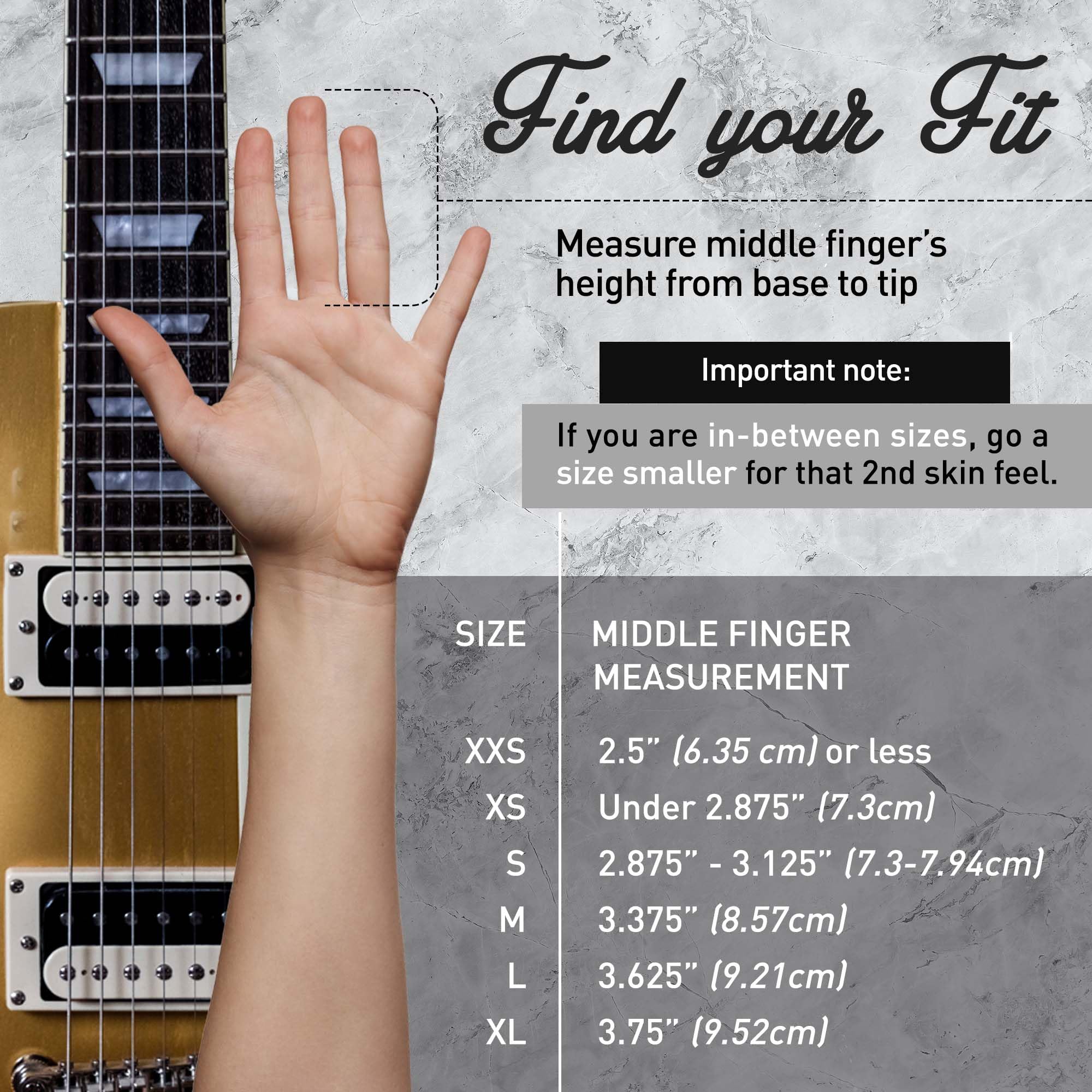 MUSICIANS PRACTICE GLOVE – 1 Glove – Finger & Hand issues (Medium, White)