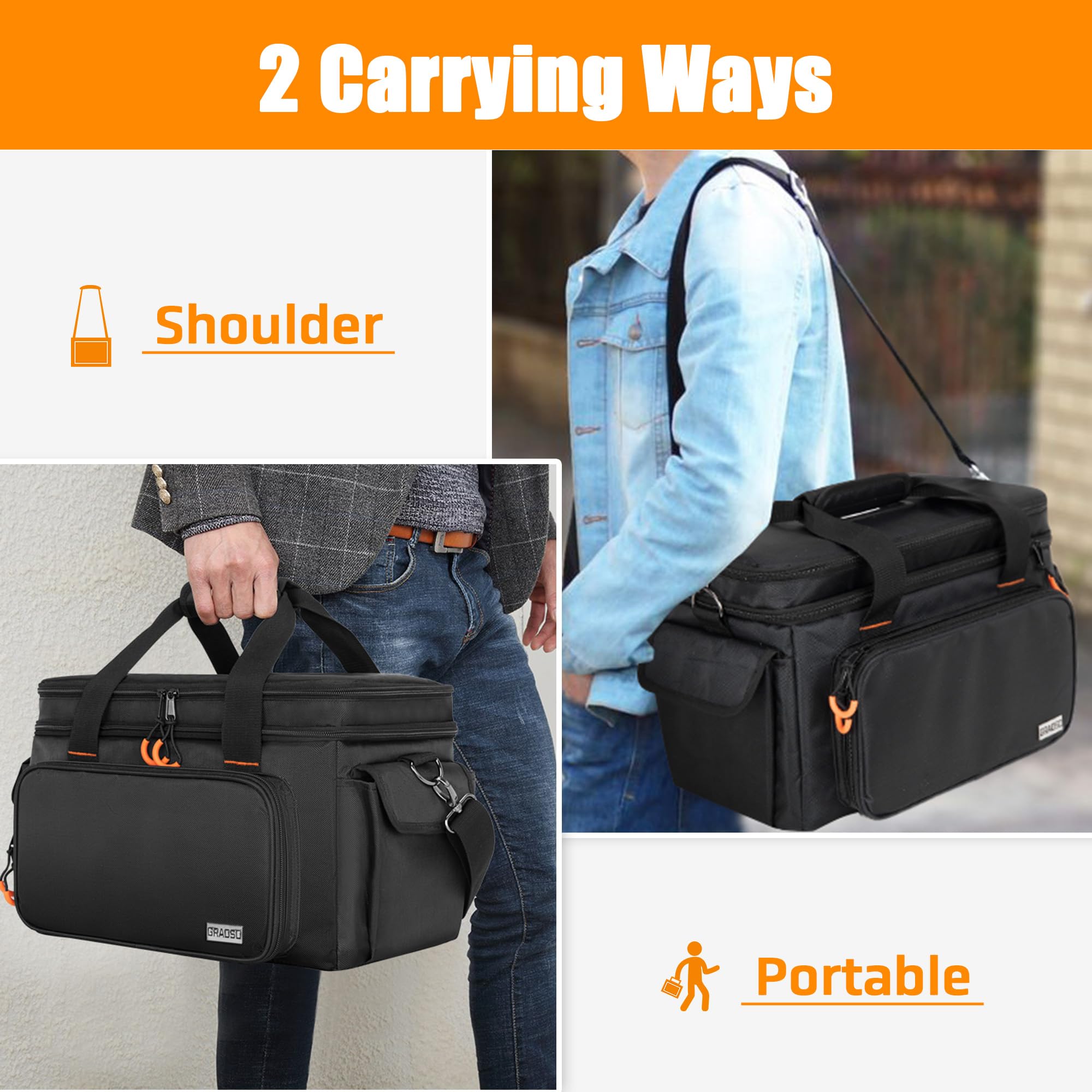 Carry Bag Compatible with Positive Grid Spark 40 Amp, Music Gear Case Black