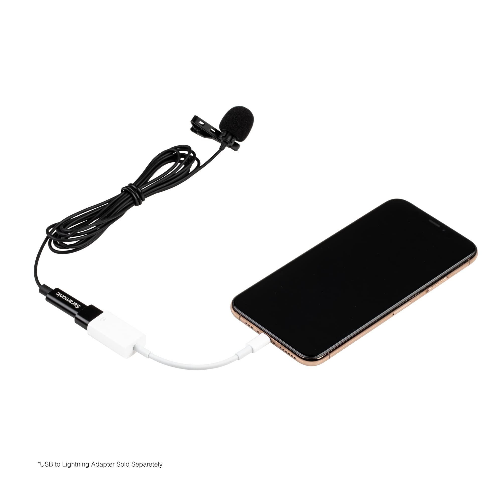 Saramonic LavMicro-U USB C Lavalier Microphone for iPhone 15, iPad, Android, Omnidirectional Condenser Lapel Mic for Vlogging, Interviews, YouTube, TikTok