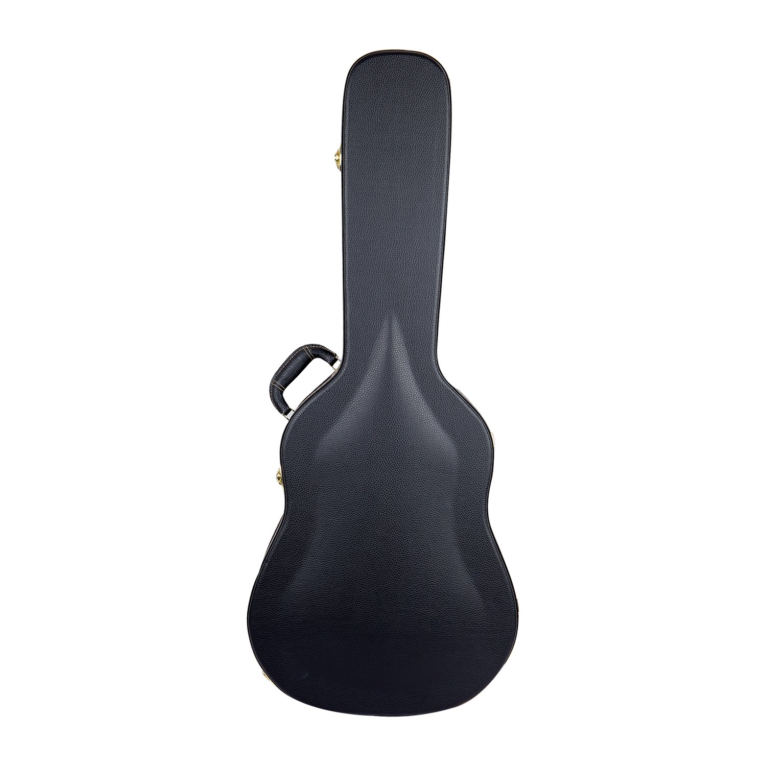 Crossrock Wooden Dreadnought Acoustic Guitar Case | Arched Top, Padded Interior, Lock & Storage – Fits Martin D-28, Taylor 210, Yamaha FG-Black(CRW600DBK)