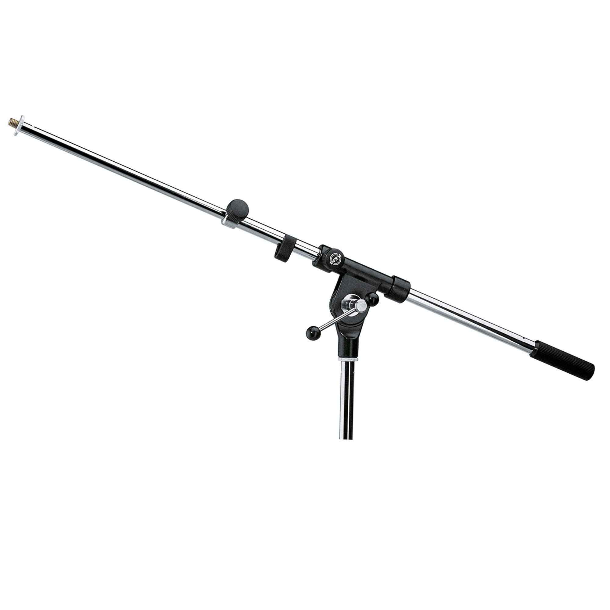 K&M – König & Meyer 21110.500.02 – Classic Two-Piece Telescopic Boom Arm – Smooth, Silent and Scratch Free Position Changes – Professional Grade for all Musicians – German Made – Chrome