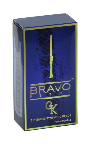Bravo Synthetic Reeds for Bb Clarinet – Strength 3.5 (Box of 5), Model BR-C35