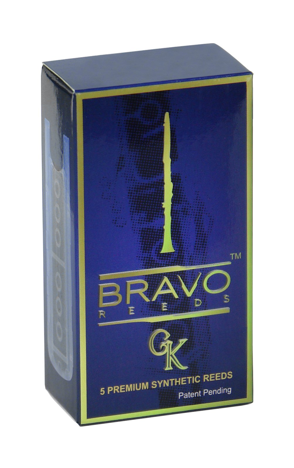 Bravo Synthetic Reeds for Bb Clarinet – Strength 3.5 (Box of 5), Model BR-C35