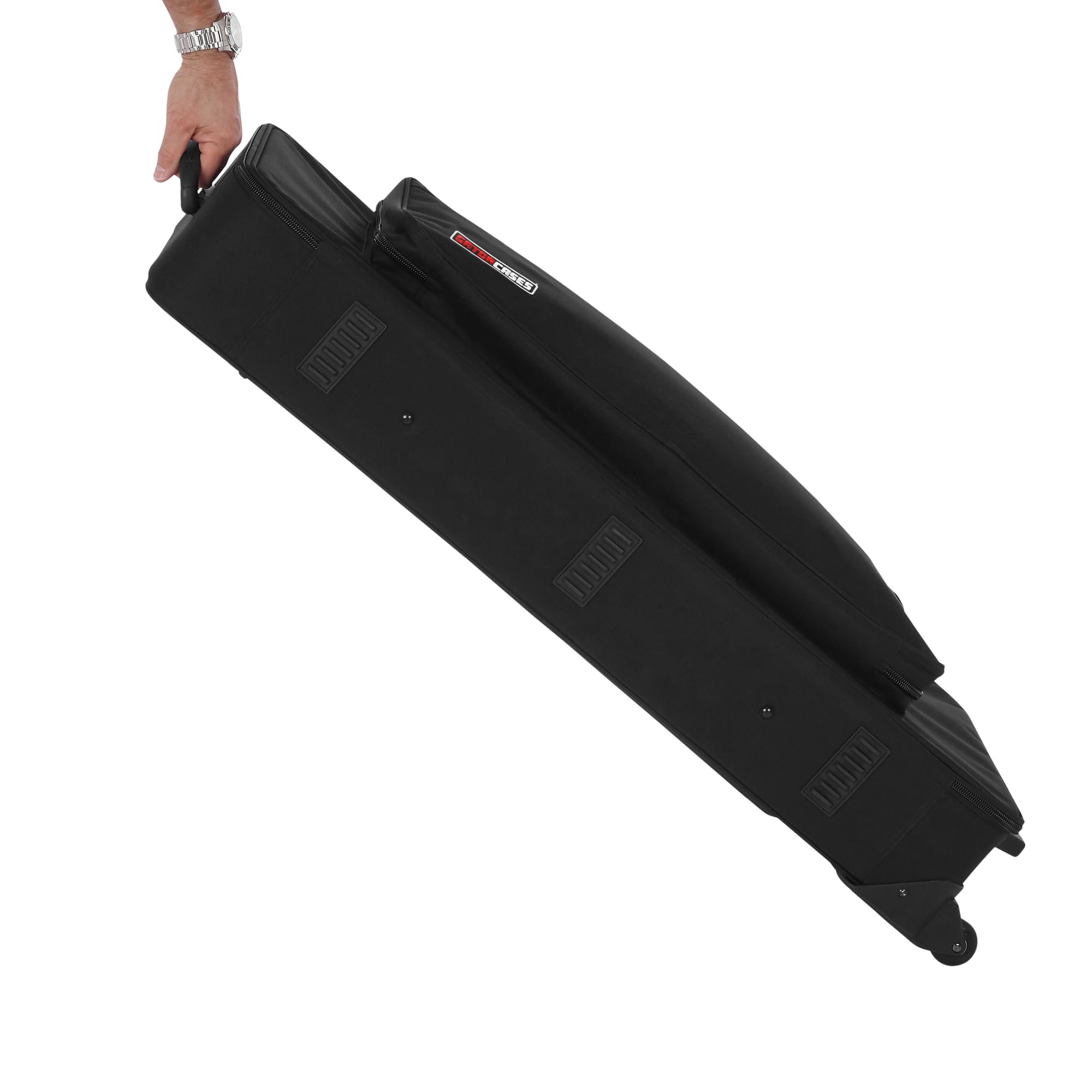 Gator Cases Lightweight Case with Retractable Pull Handle and Wheels Fits Standard 49 Note Keyboards and Electric Pianos, (GK-49)