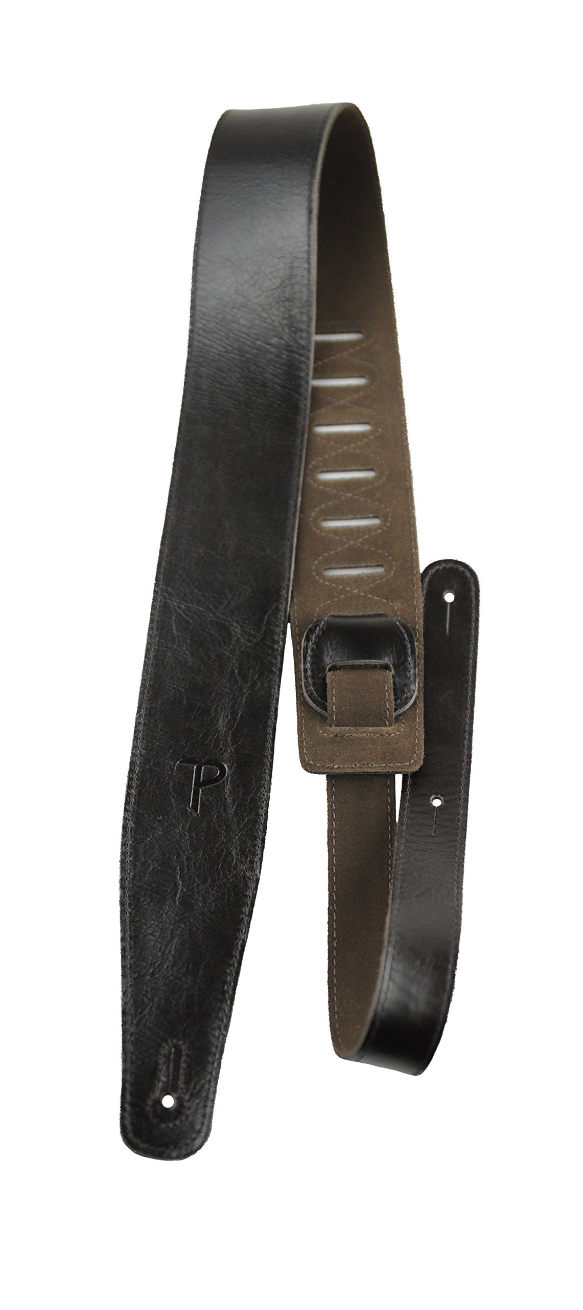 Perri’s Leathers Ltd. – The Africa Collection – Adjustable Strap From 41″ to 56″ for Electric, Acoustic, Bass Guitar – The Africa Collection – Black (AFR25-6874)