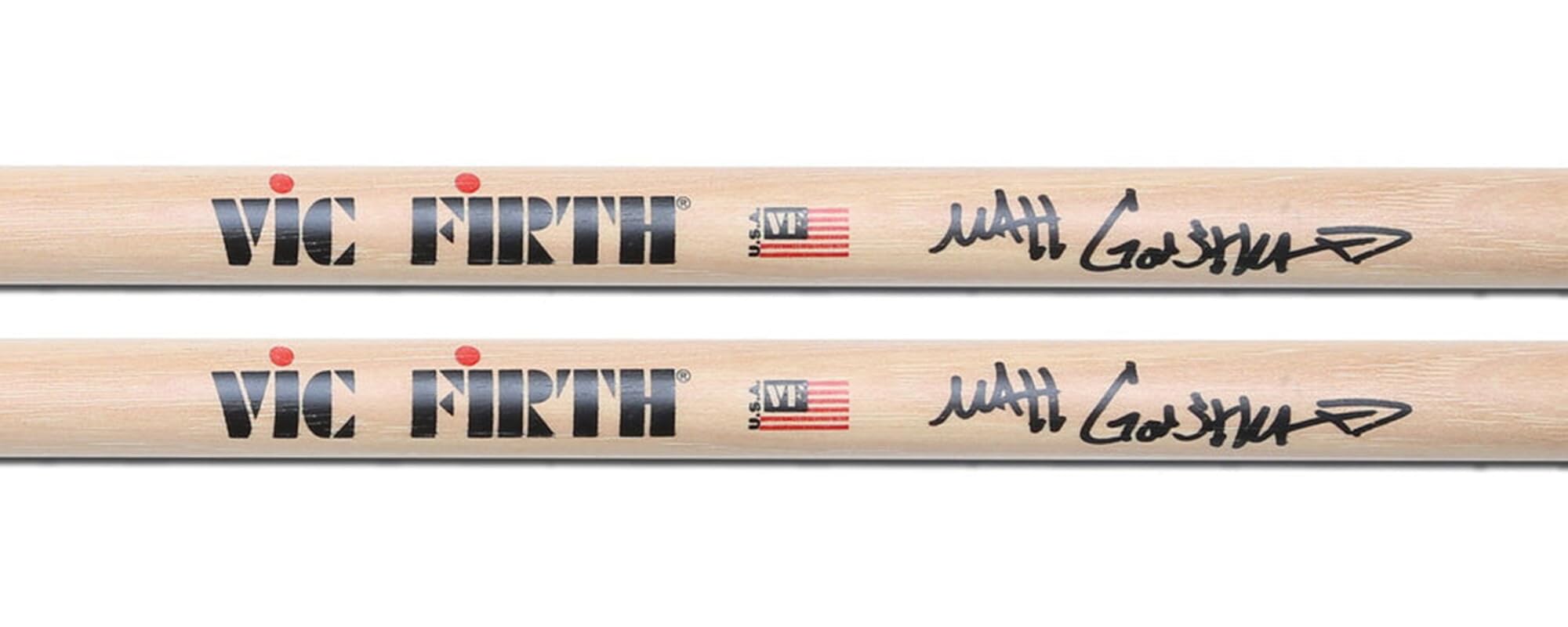 Vic Firth Signature Series Matt Garstka Drumsticks – 3‑Pack Bundle with Austin Bazaar Polishing Cloth