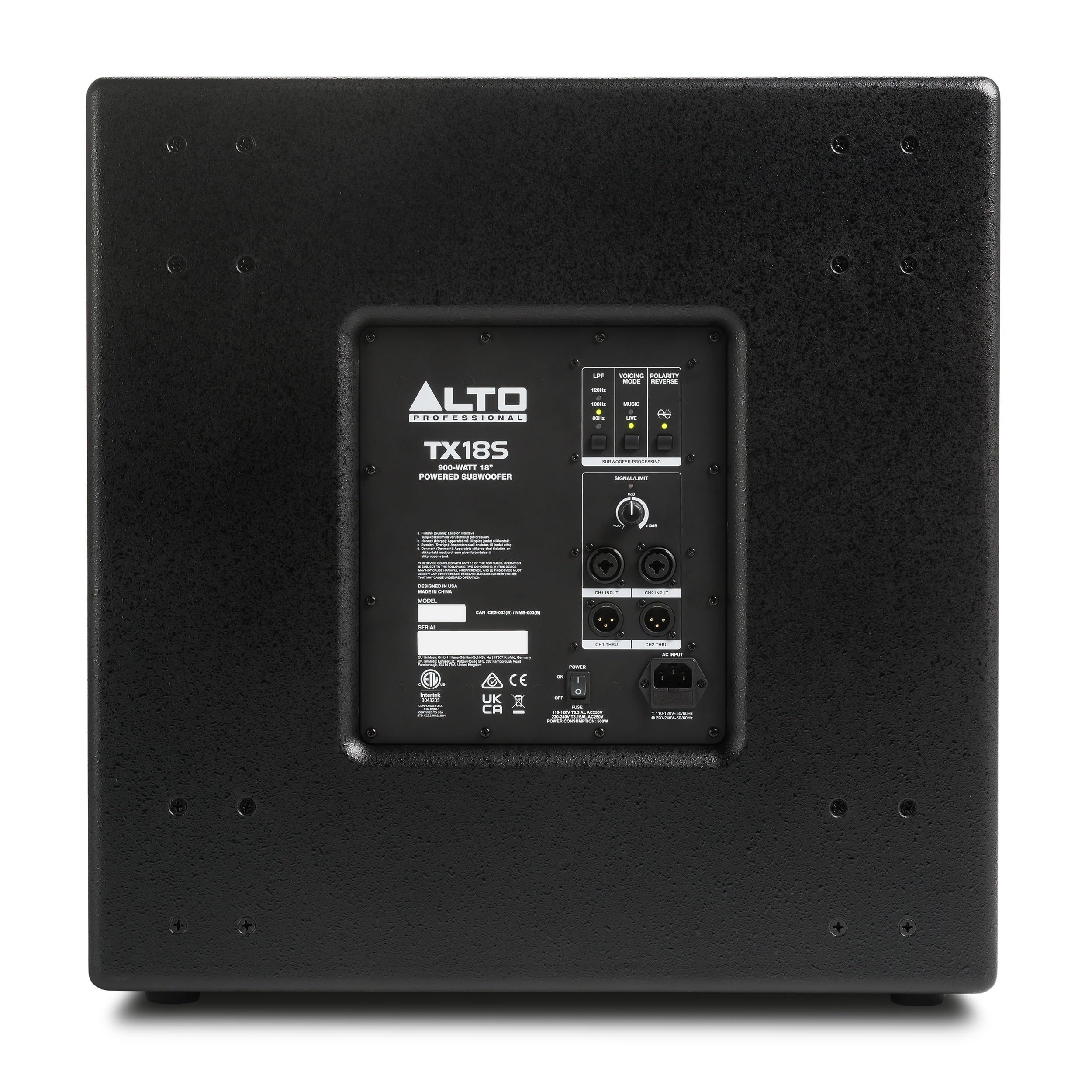 ALTO TX18S 900W 18″ Powered PA Subwoofer