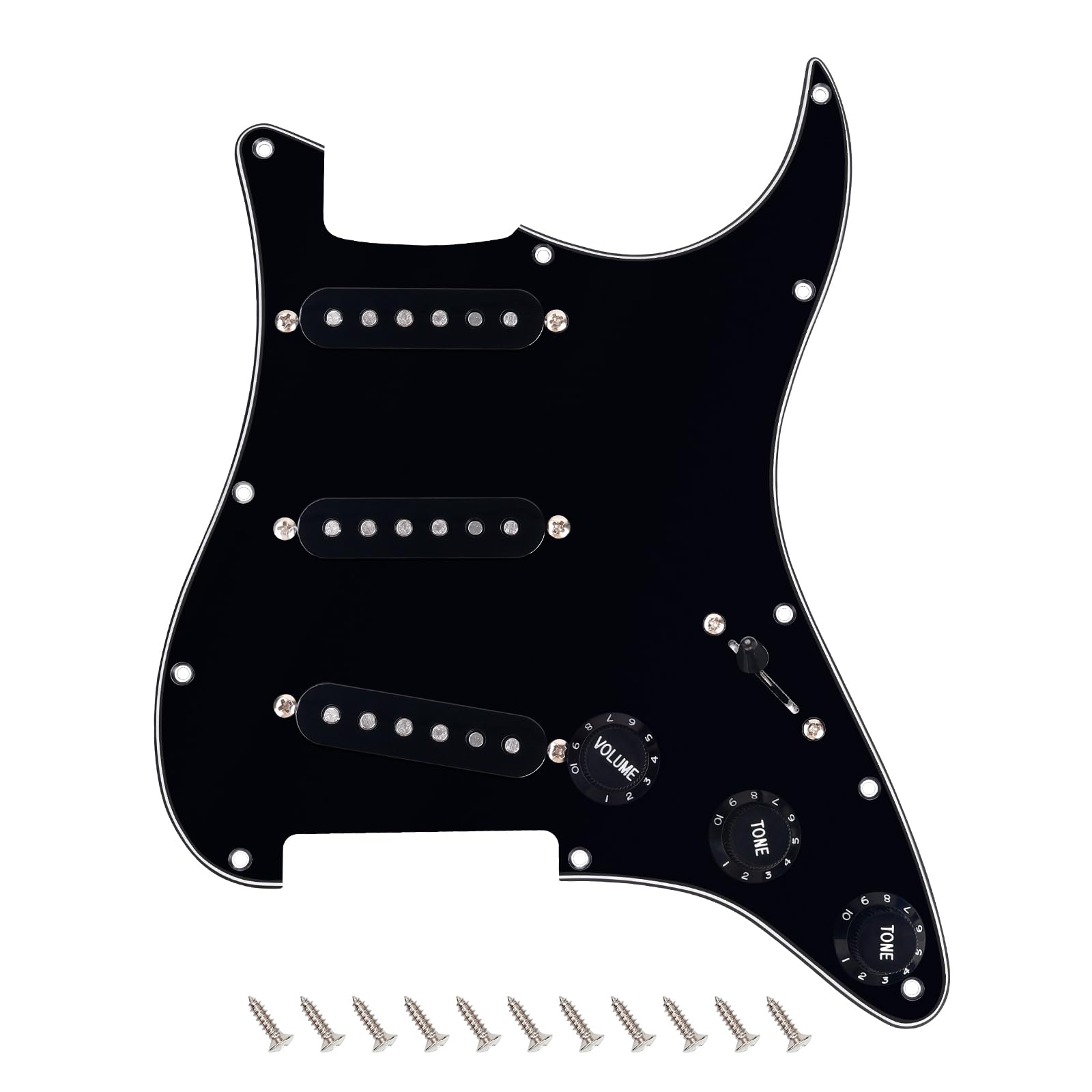 Banworks Loaded ST SSS Pickguard Vintage F ’60s Tones Prewired Pickguard