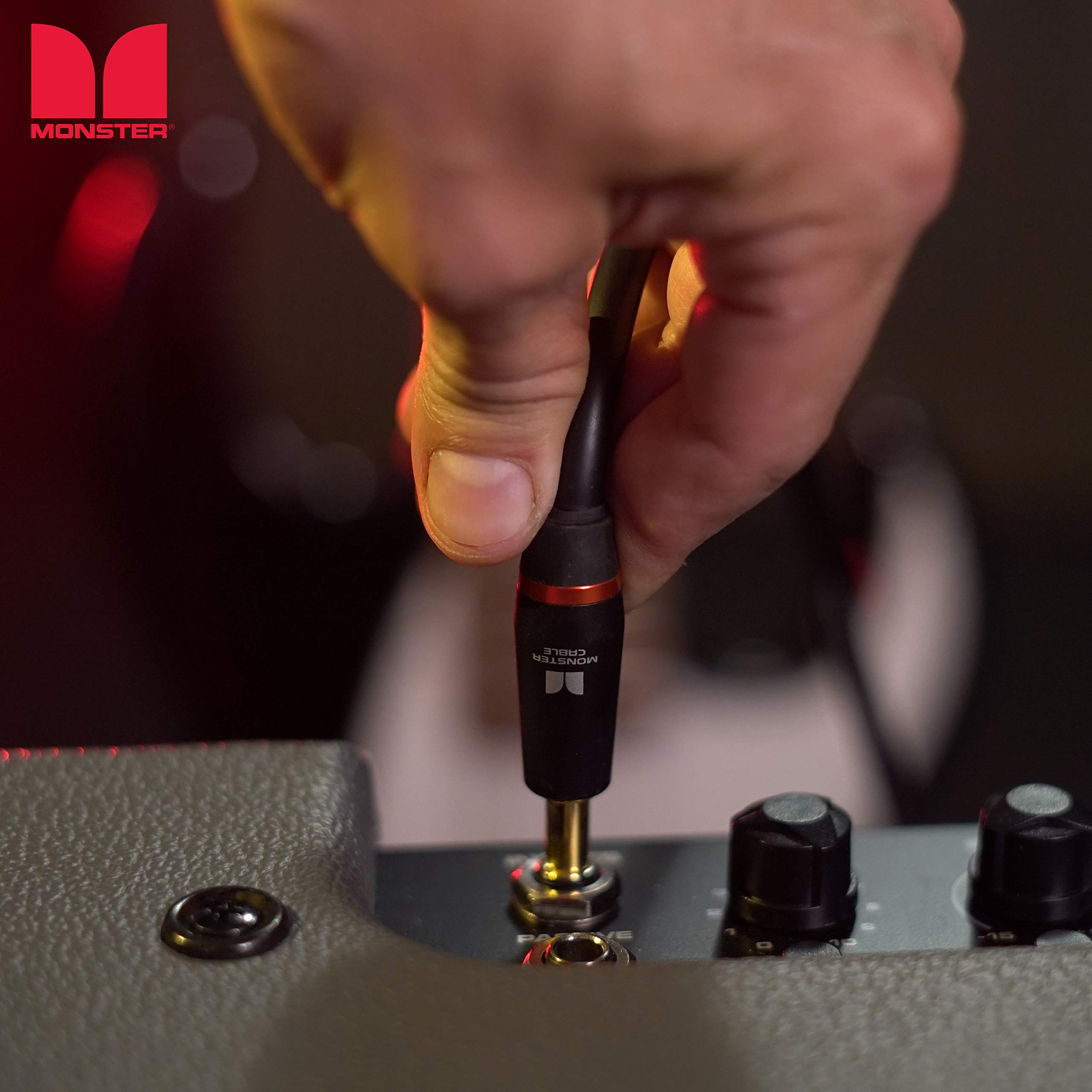 Monster Prolink 12 ft Straight to Straight Bass Guitar Cable. 95% Copper Braided Shield