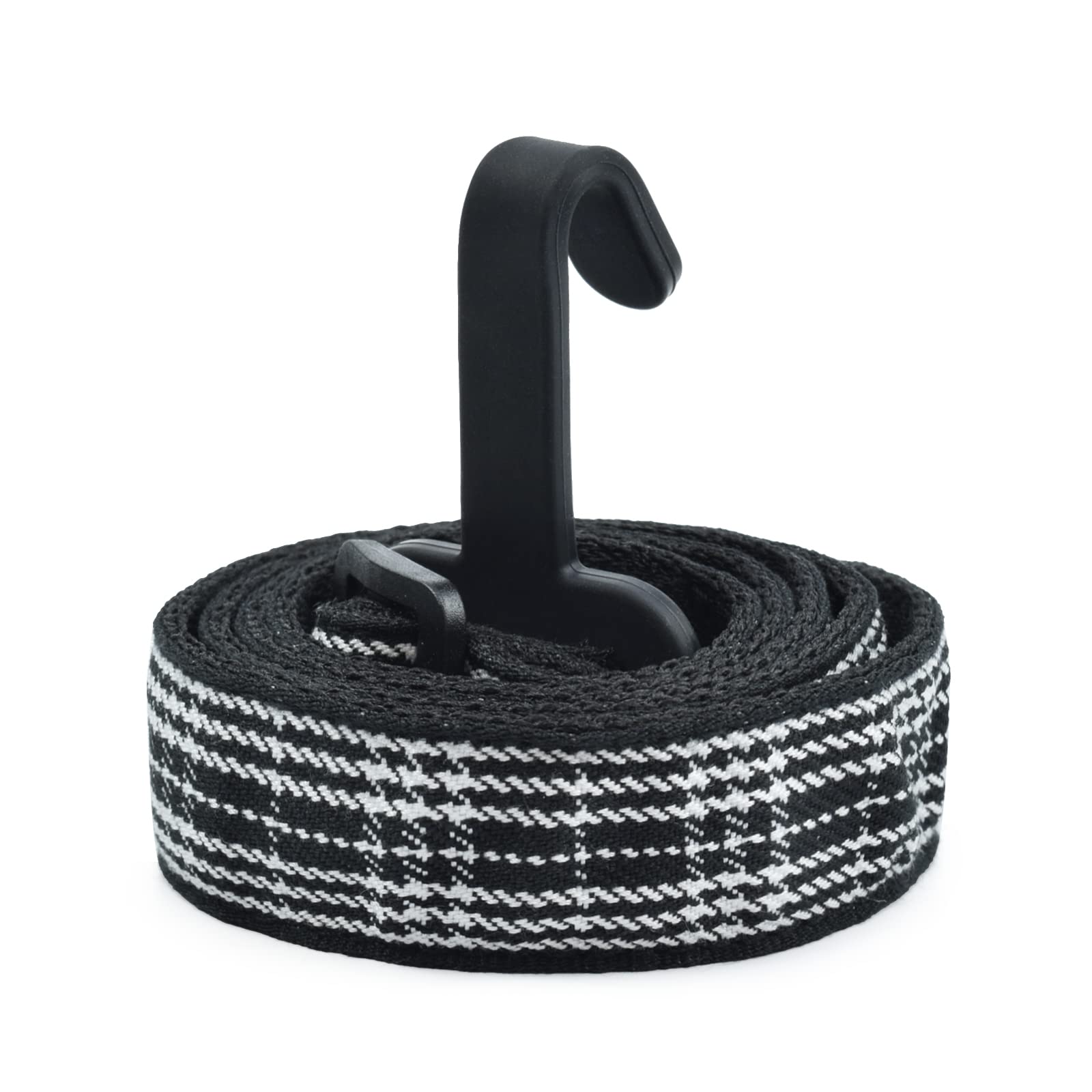 CLOUDMUSIC Ukulele Strap Clip On, Black Strip