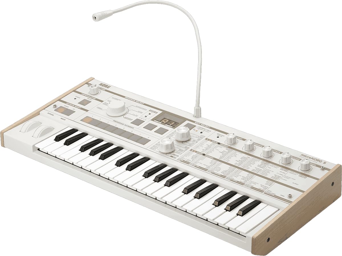Korg microKORG S Compact Analog Modeling Synthesizer w/ Vocoder Mini Mic