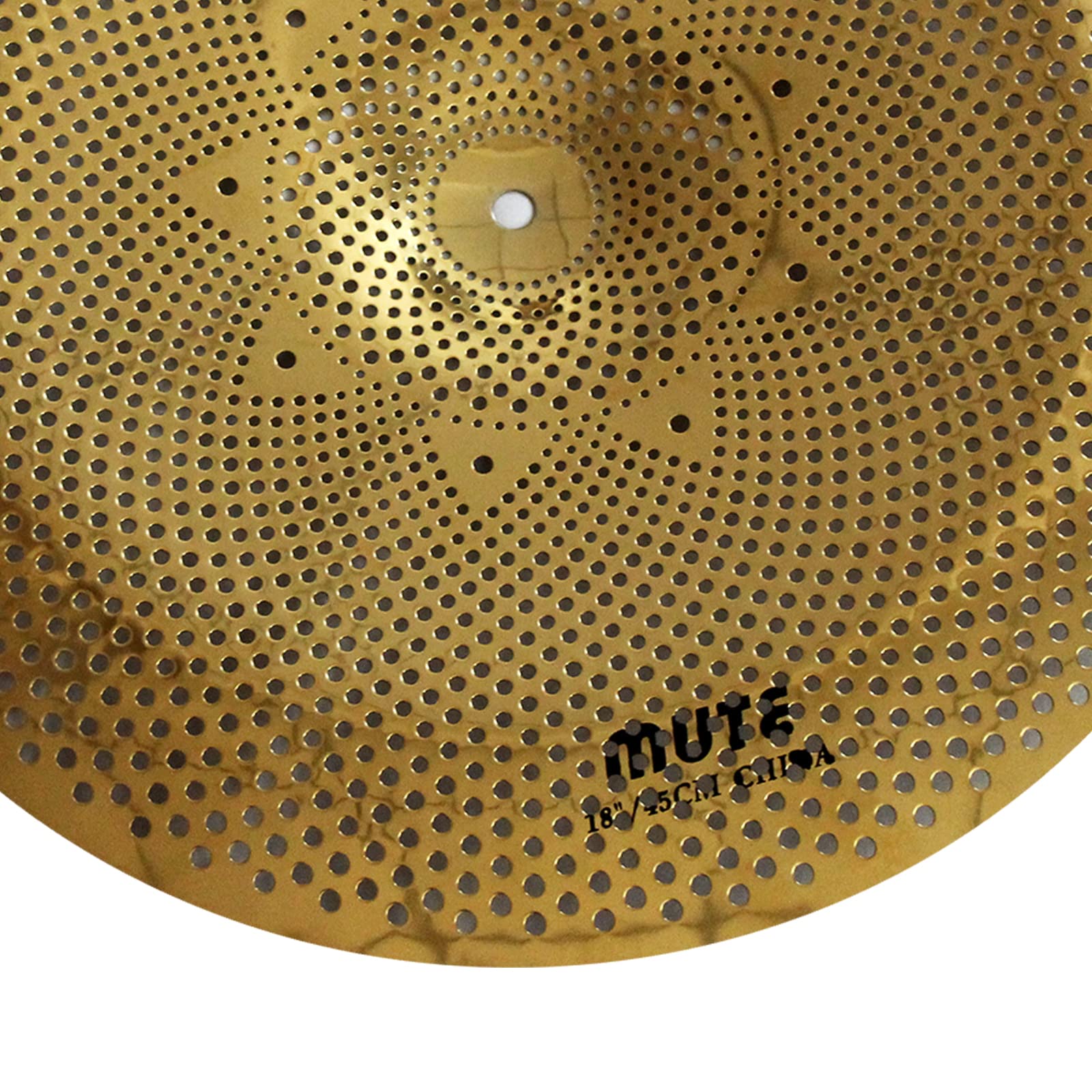 Arborea Low Volume Cymbal 18″ China Mute Golden Drum Cymbal For Practice