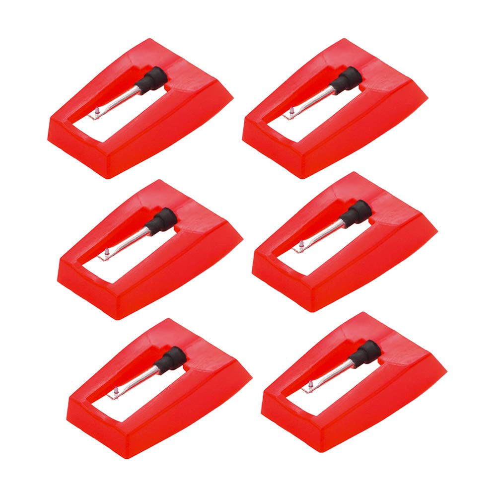 6 Pack Record Player Needle, Diamond Replacement Stylus Needle for Vinyl Record Player ION Jensen Crosley Victrola Sylvania Turntable Phonograph LP