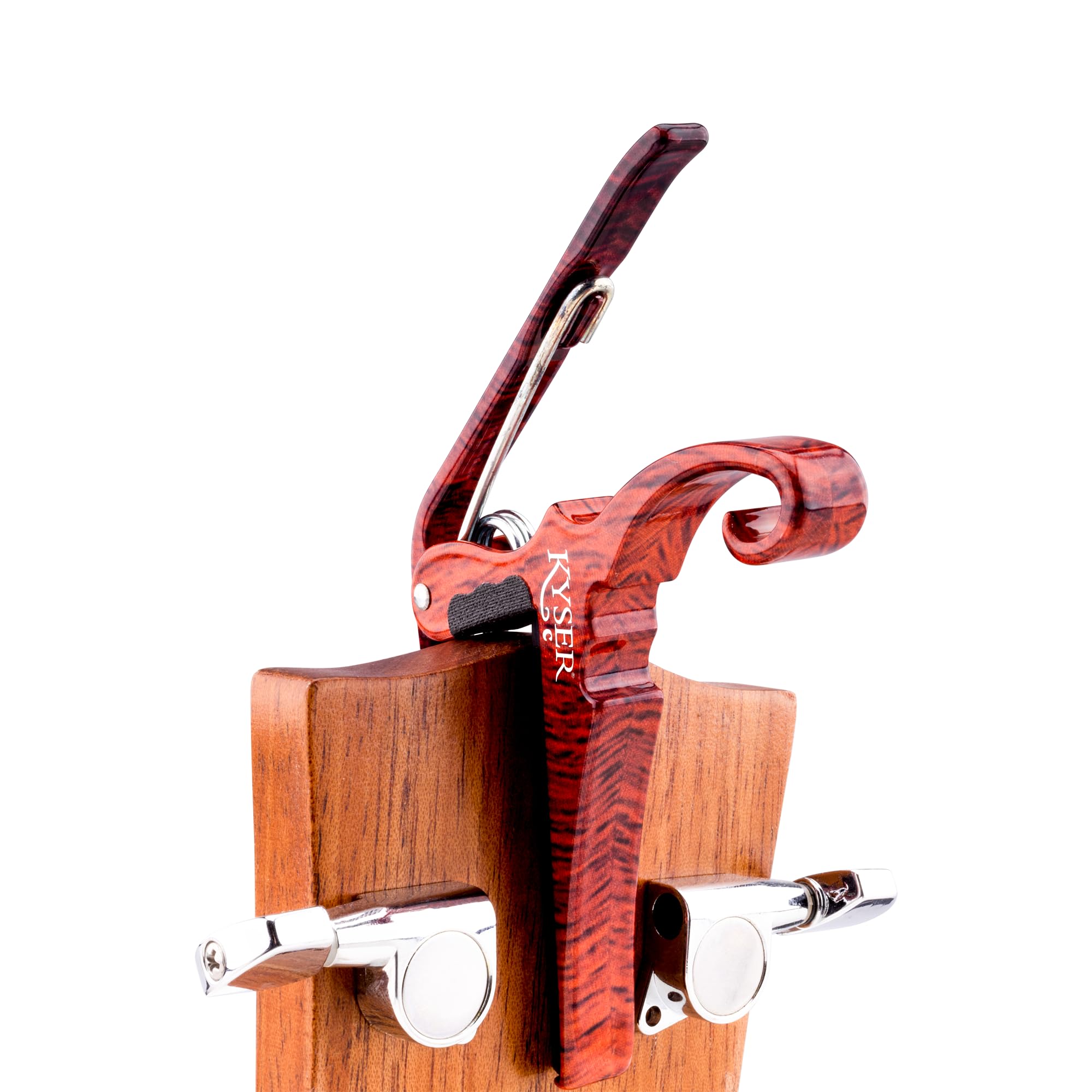 Kyser Musical Products Quick-Change Guitar Capo, KGCRWA, Rosewood – For Classical Guitars, Made in USA, Quality, Strong, Lightweight, Quick & Easy Key Changes, Innovative, Perfect Fit For Classicals