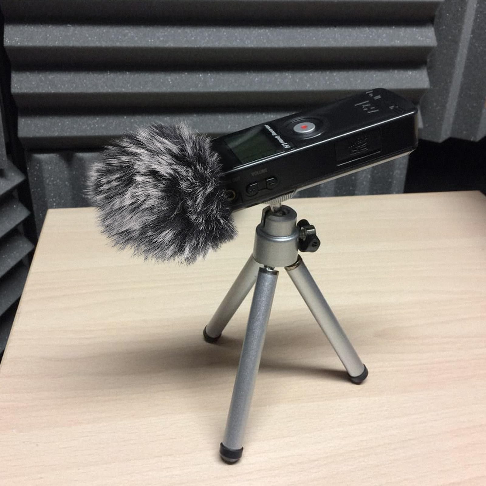 Geekria for Creators Furry Windscreen Compatible with Zoom H1, H1n Handy Recorder, Mic DeadCat Wind Cover Muff, Fluff Cover Windshield, Portable Digital Recorder (Grey / 2 Pack)