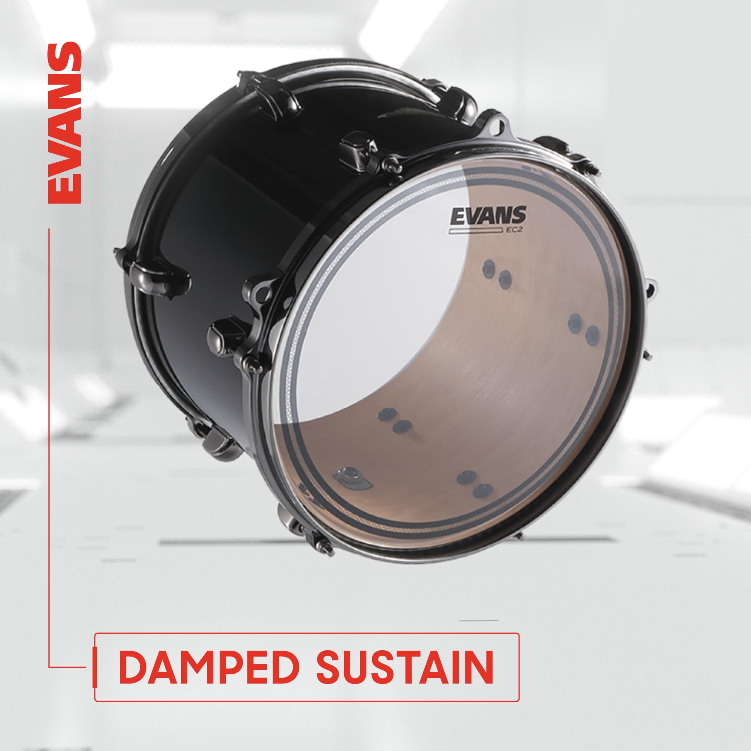 Evans EC2S Clear Standard Tompack Drumheads 12, 13, 16″