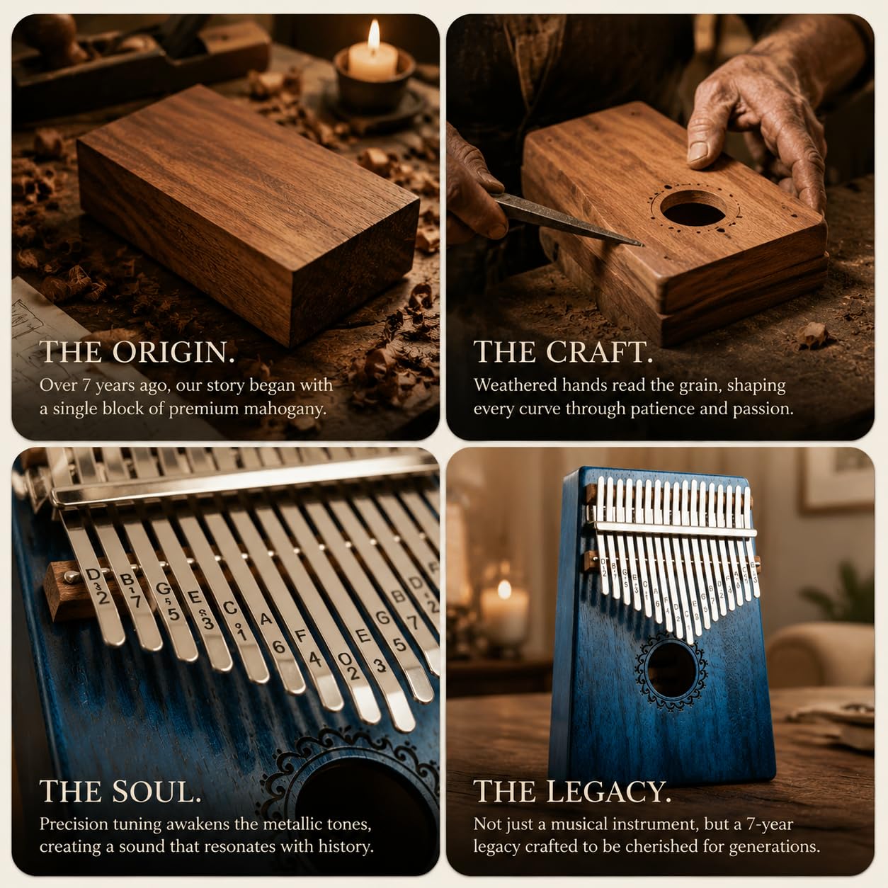 Kalimba Clear Kalimba Thumb Piano Crystal 17 Key Portable Mbira Finger Piano Best Gift for Kids, Birthday, Christmas, Beginner, Professional, Party (Bear-shaped Crystal)