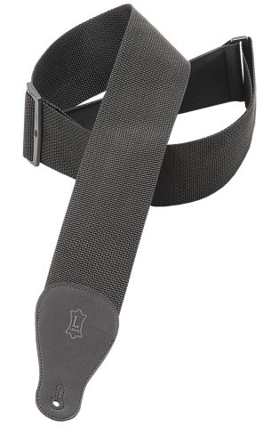 Levy’s Leathers 3″ Polypropylene Guitar Strap with Polyester Ends and Tri-Glide Adjustment, Black (M8P3-BLK)