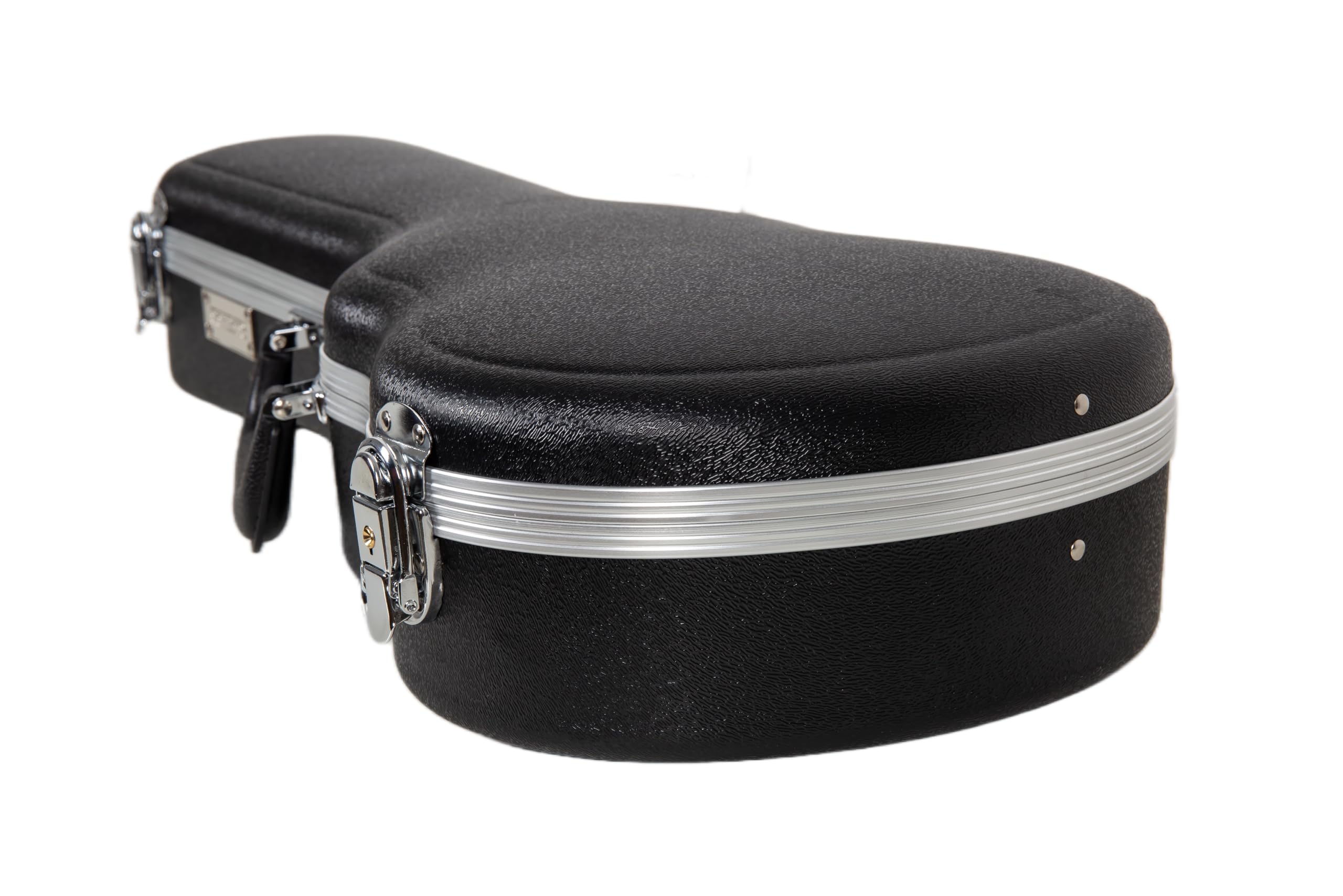 Crossrock Soprano Ukulele Case, Fit for 21 inches | Molded Hardshell with Scratch-Resistant Matte Finish, Security Lock, Accessory Compartment & Shoulder Straps — Black (CRA880SUBK)