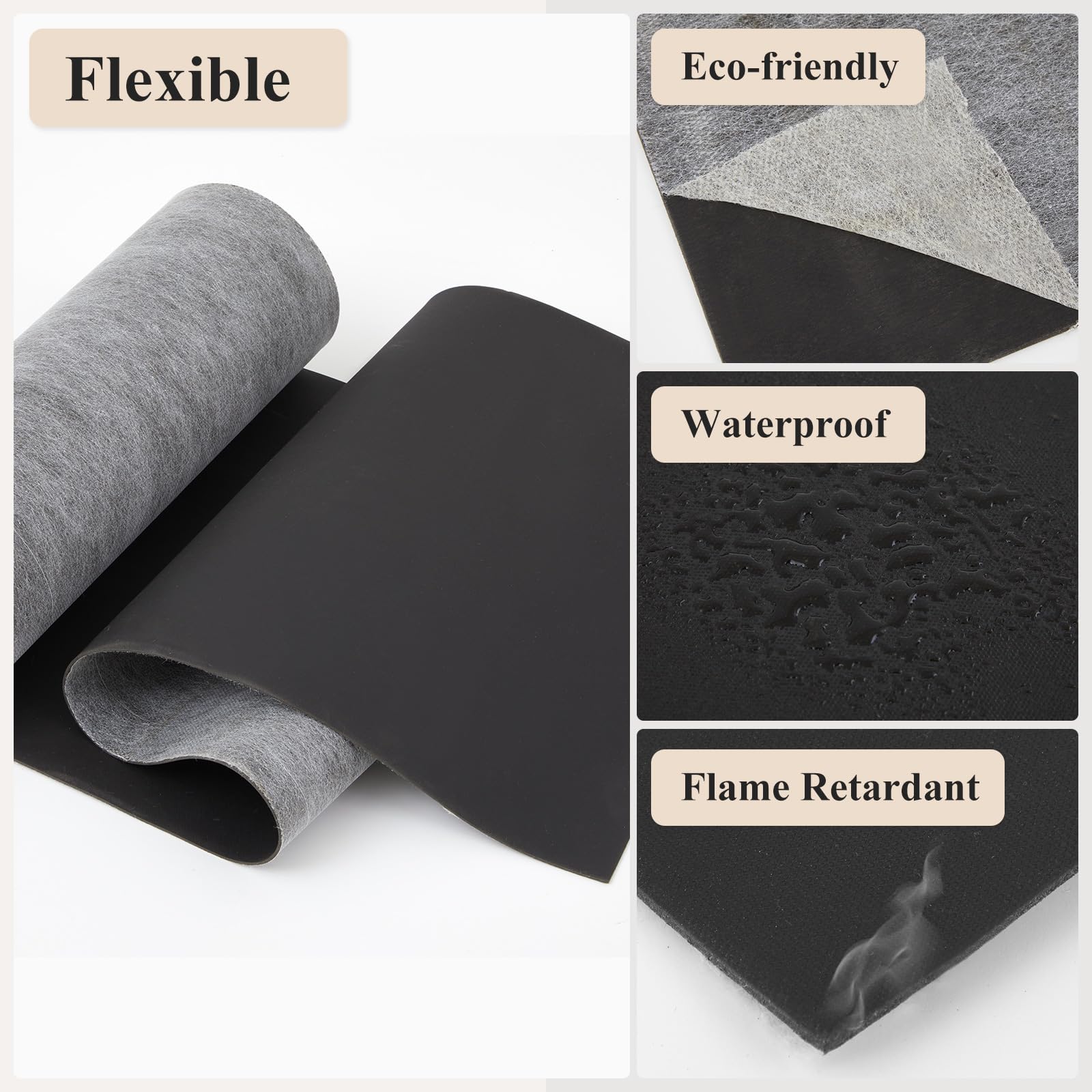 Frienda 2 x 13 ft Mass Loaded Vinyl Soundproofing 1lb, Mlv Soundproofing for Sound Absorber, 2mm Thick, Anti Vibration Deadening Material