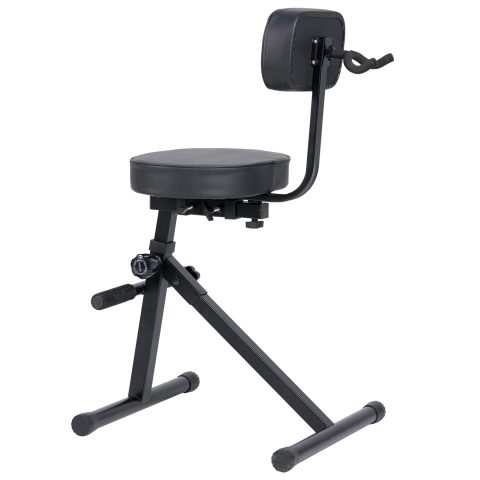 TIZECO Adjustable Guitar Stool with Backrest, Standard Guitar Seat Drum Seat, Adjustable Drum Throne，Musicians Throne