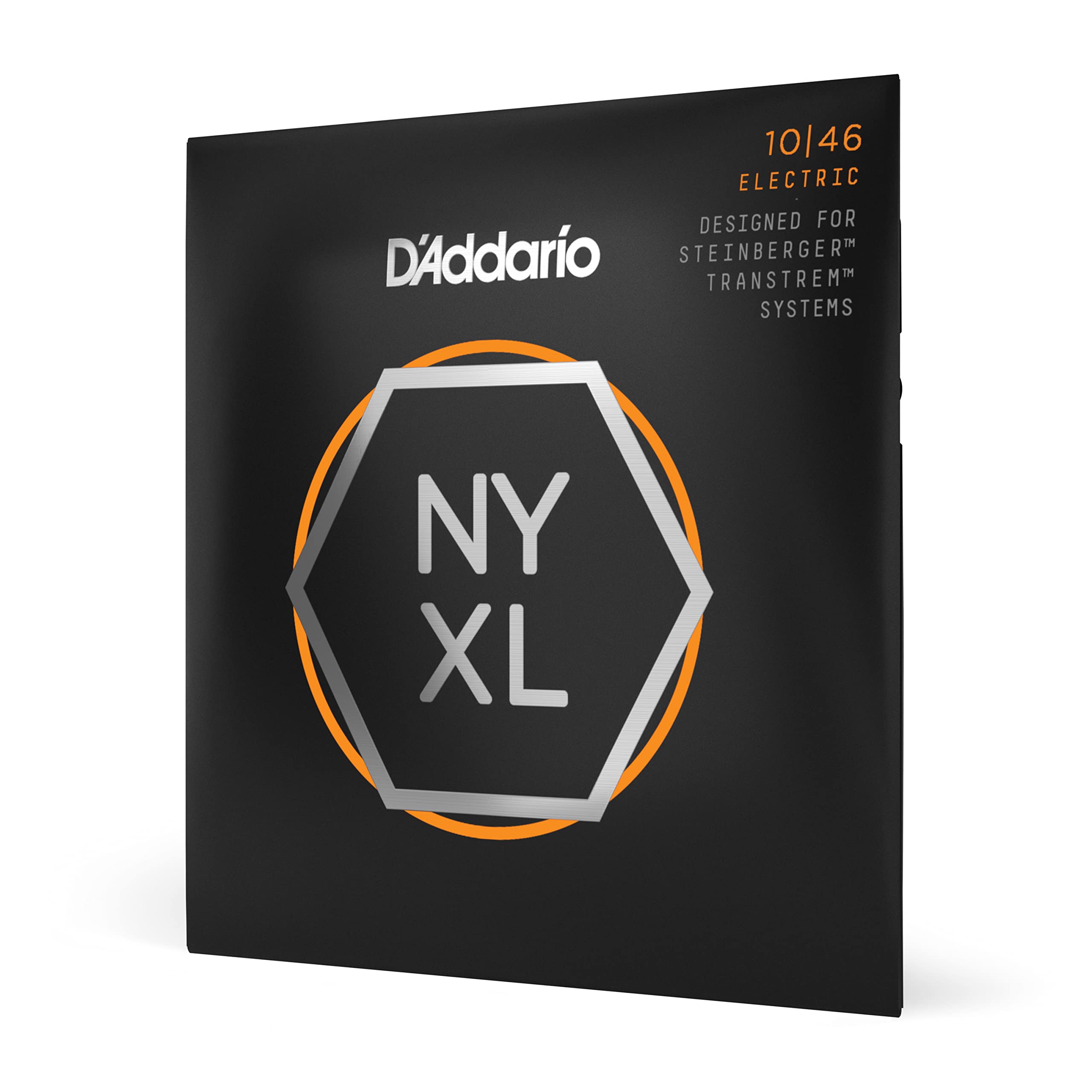 D’Addario Electric Guitar Strings, NYXL Double Ball Ends, NYXLS1046, 6-String Set, Regular Light 10-46, Pack of 1