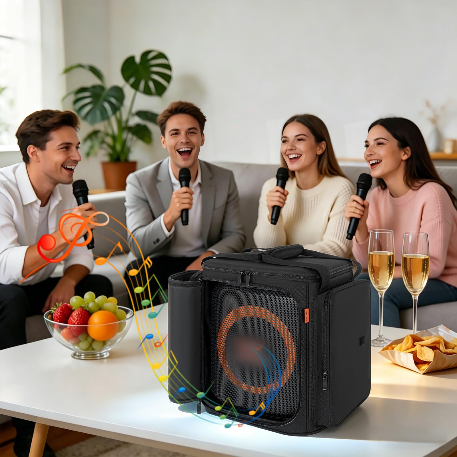 Speaker Travel Bag Carrying Case Fits for JBL Party Box Encore Essential 2