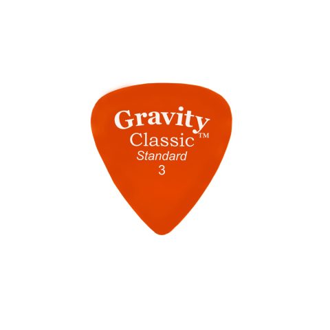 Gravity Picks Classic Guitar Pick – 3.0mm Orange – Polished