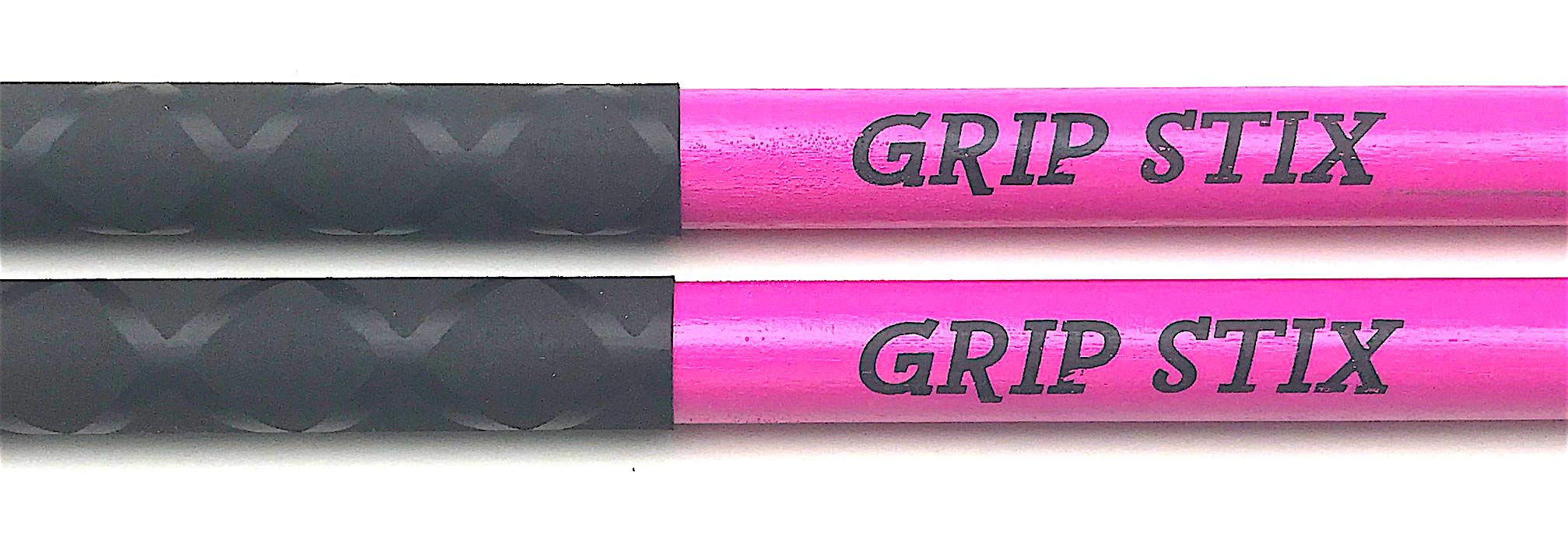 GRIP STIX 15″ Long PINK with Black NON-SLIP Grip Drumsticks -Ideal for All Drumming; Cardio, Fitness, Aerobic & Workout Exercises