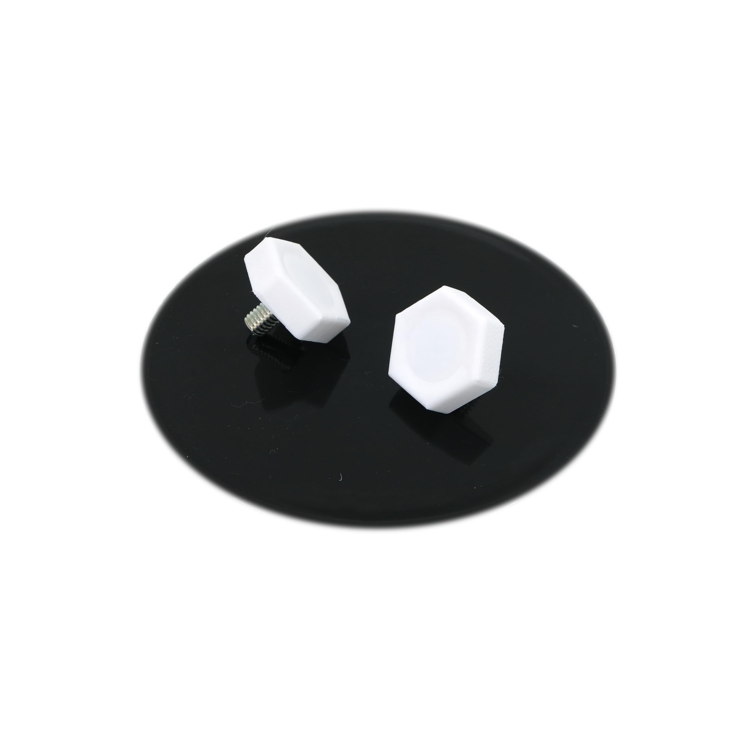 Desk Cookies Thumb Screws for Blue Yeti Microphone Including Washers Mic Mounting Hardware (White)