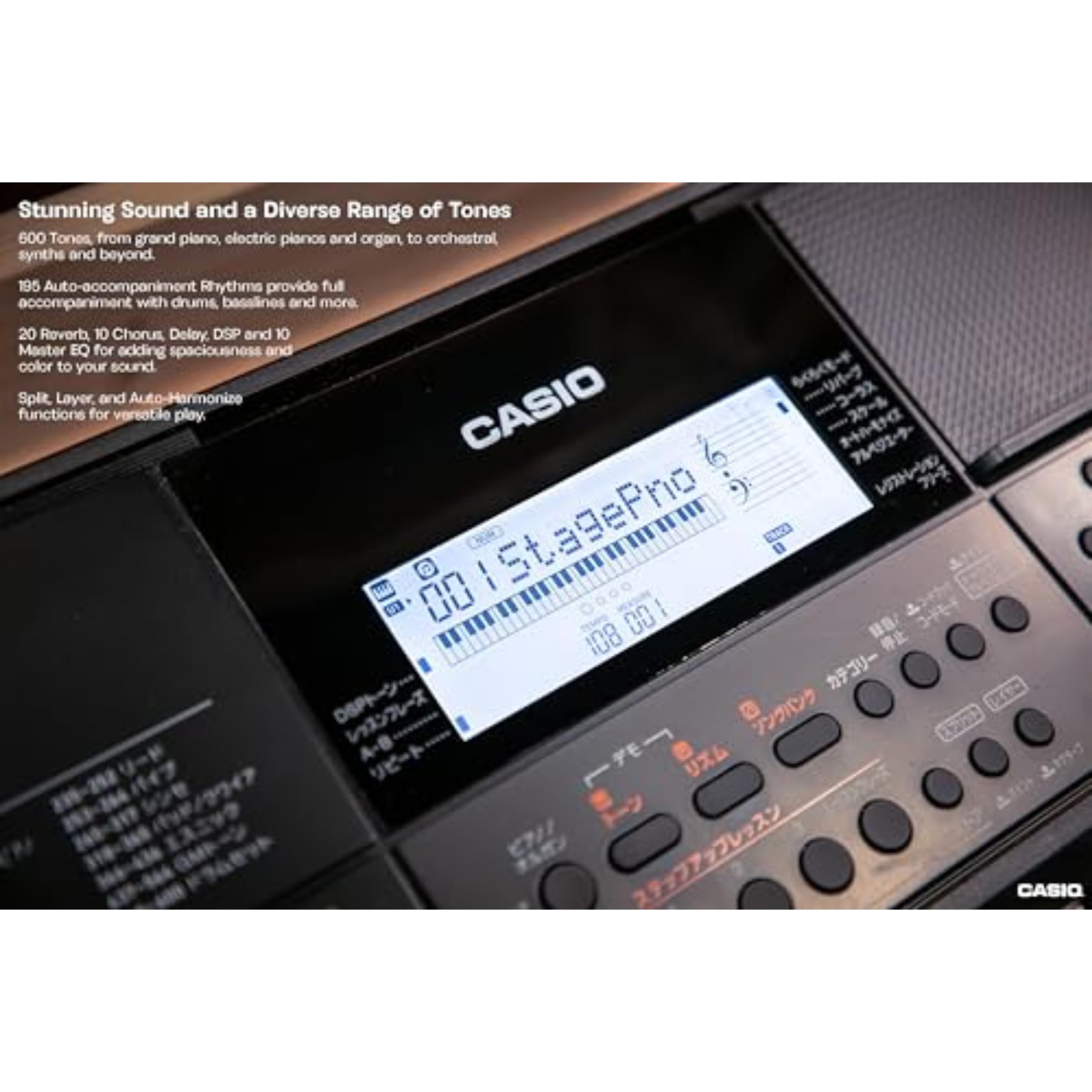 Casio CT-X700 61-Key Portable Keyboard | 600 Tones | AiX Sound Engine